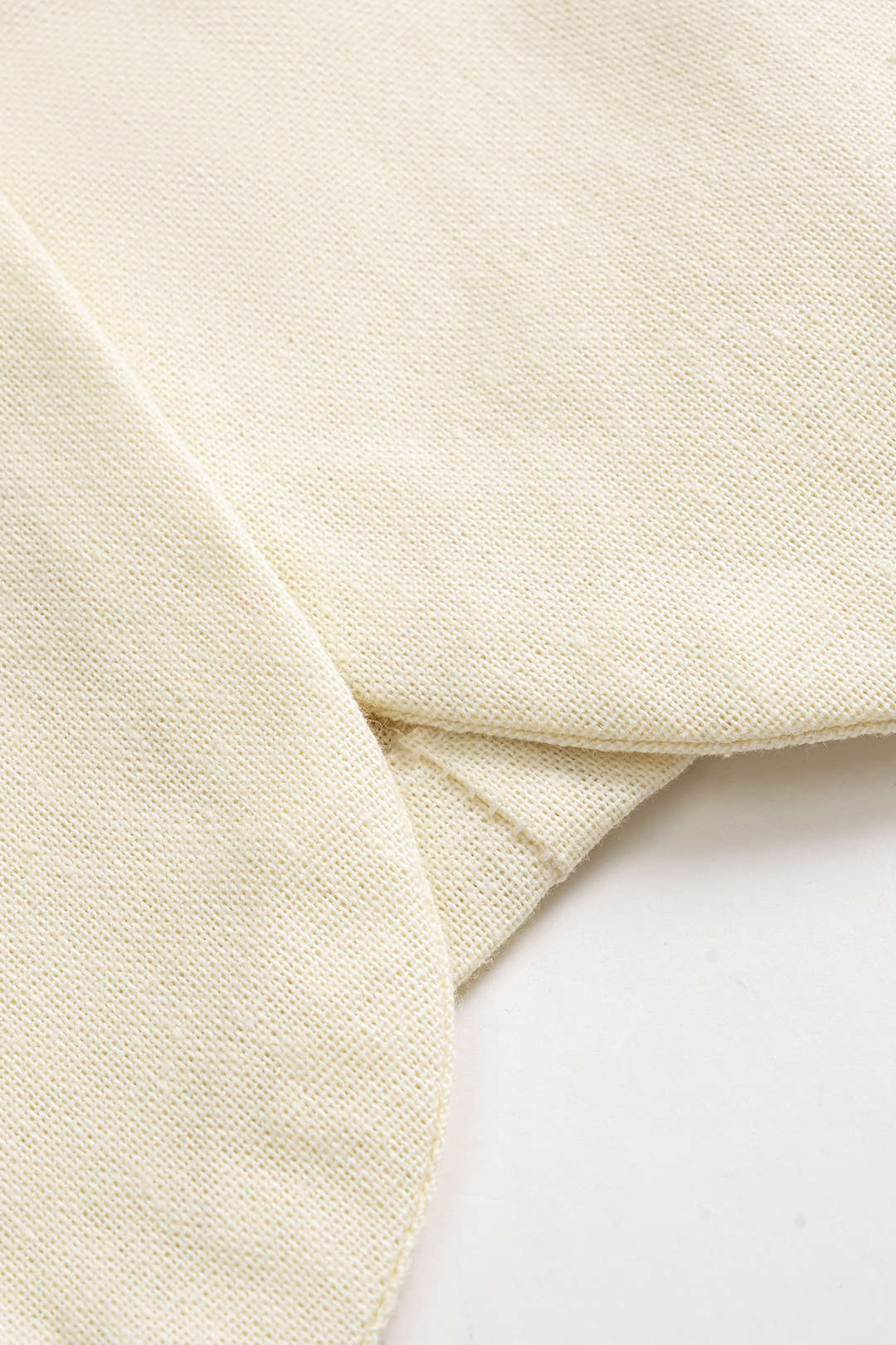 Linen Button Vest and Ruched Shorts Outfit Set