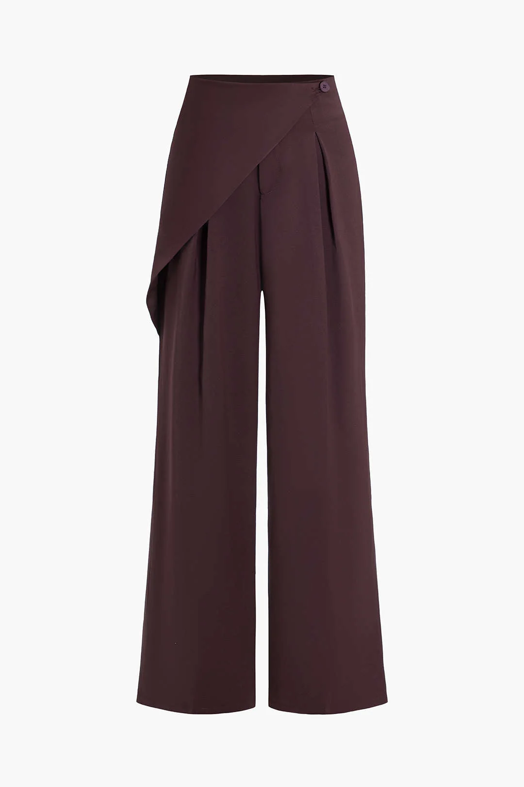 Asymmetric Wide-Leg Pants