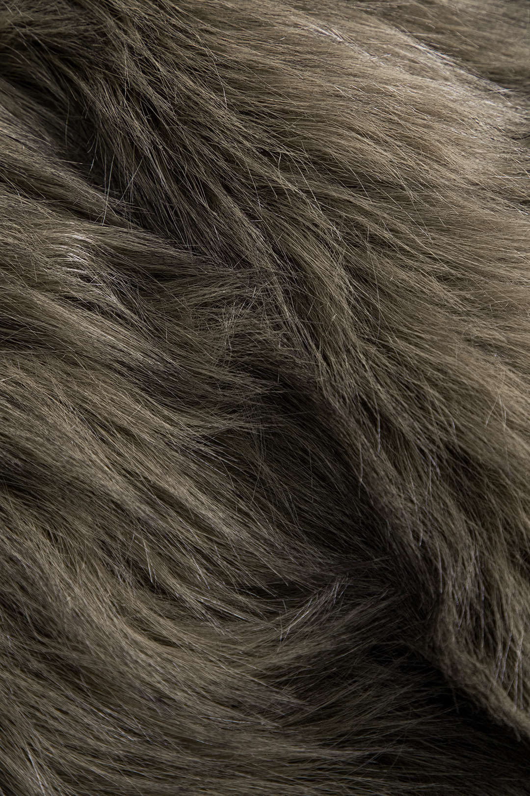 Faux Leather Fur Button Patchwork Coat