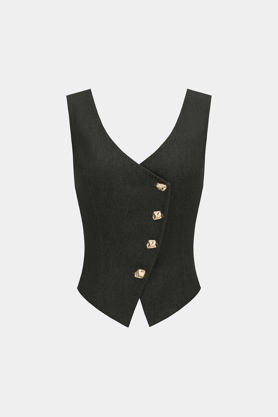 Metallic Asymmetric Tank Top