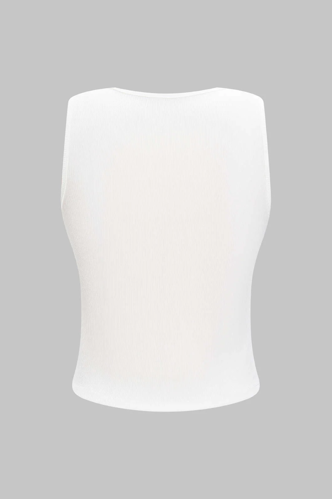 Denim Patchwork Sleeveless Top