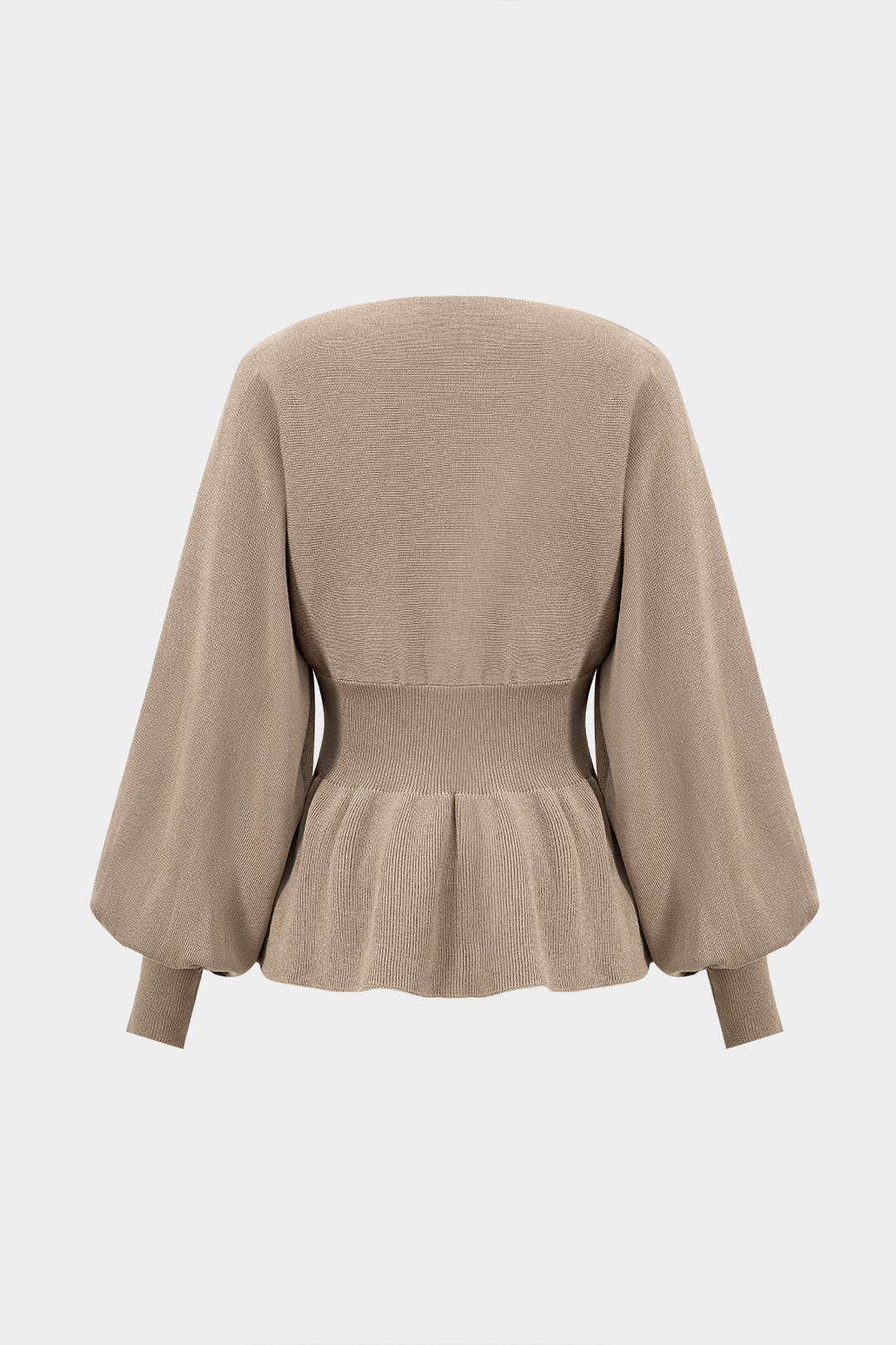 Knit Gigot Sleeve and Skirt Ensemble