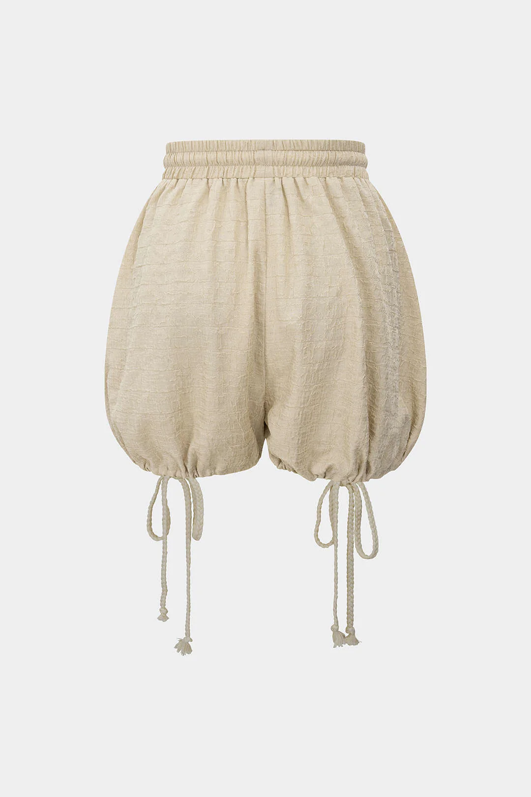 Drawstring Tie-Up Shorts