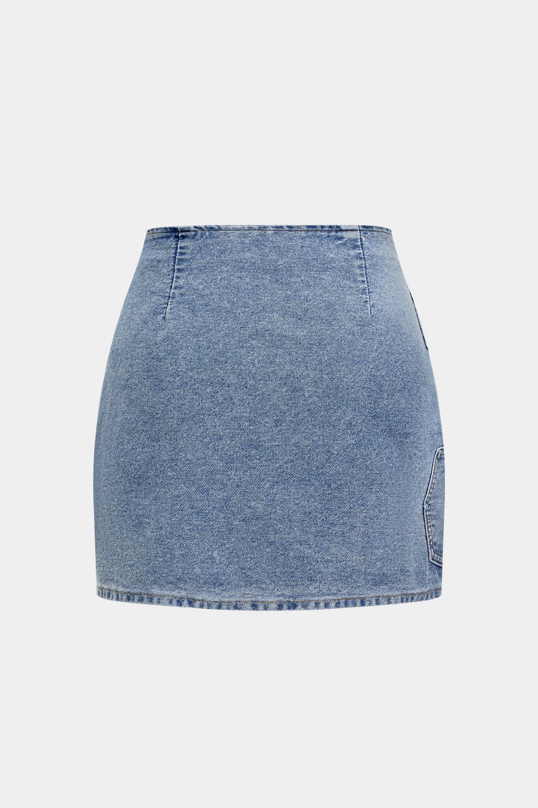 Asymmetrical Denim Skirt