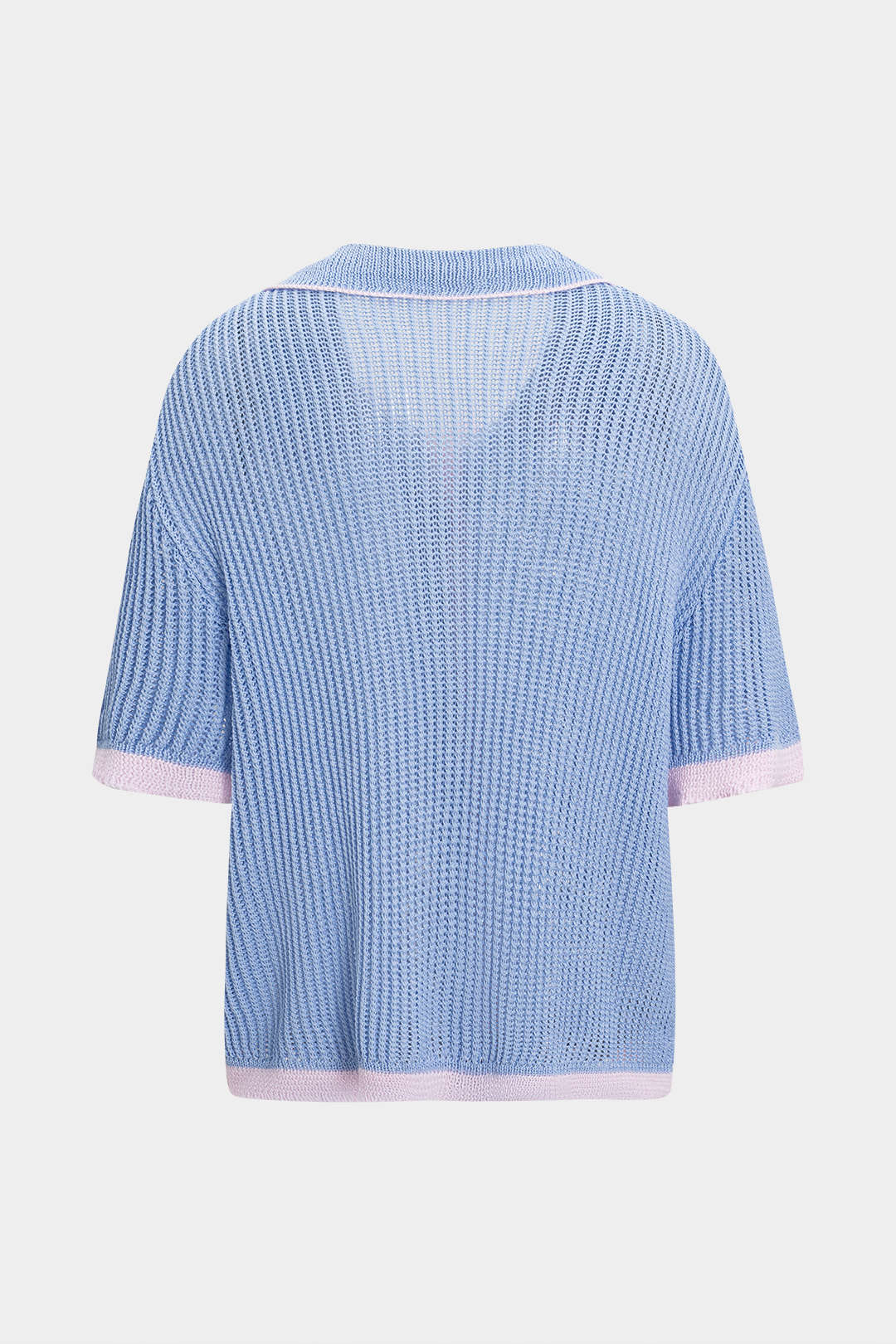 Knit Button Short-Sleeve Top