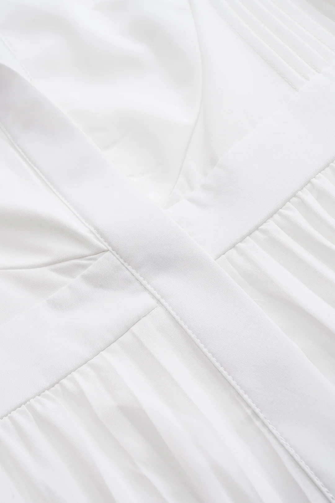 Pleated Short-Sleeved Maxi Dress