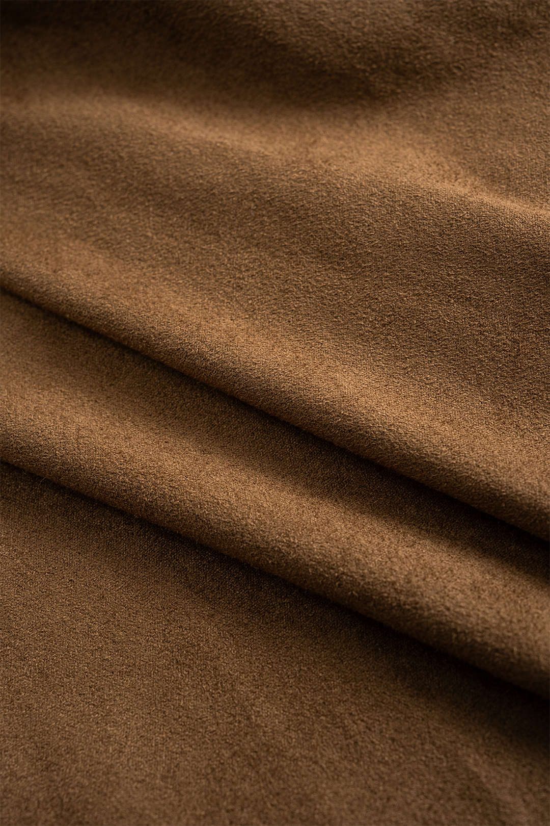 Suede Irrgular Hem High Waist Skirt