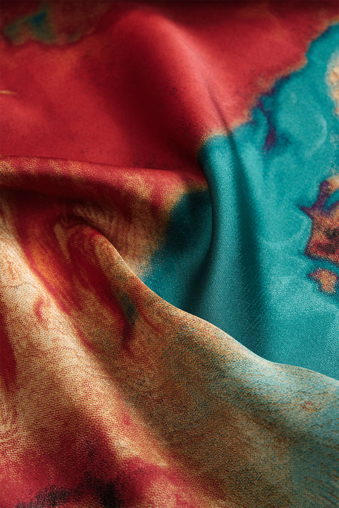 Plus Size Satin Crossed Zipper Ruched Skirt