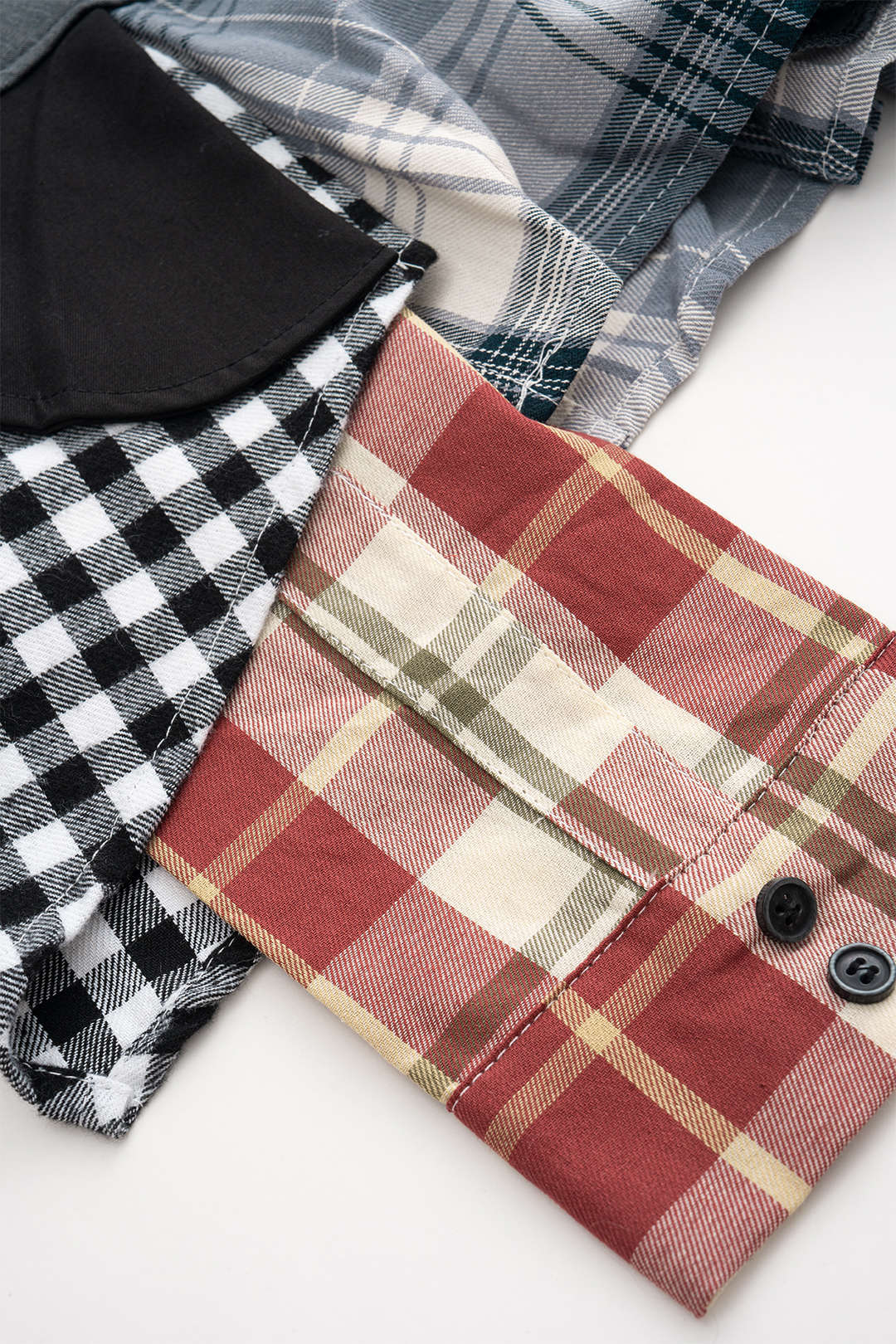 Patchwork Plaid Print Skirt