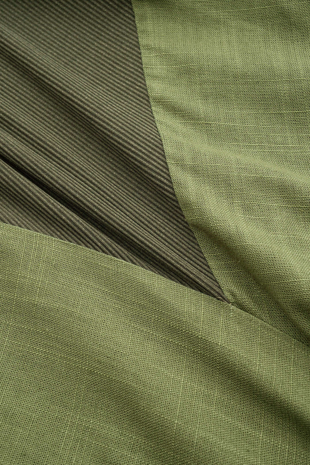 Plus Size Linen Ruched Patchwork Asymmetric Sleeveless Mini Dress