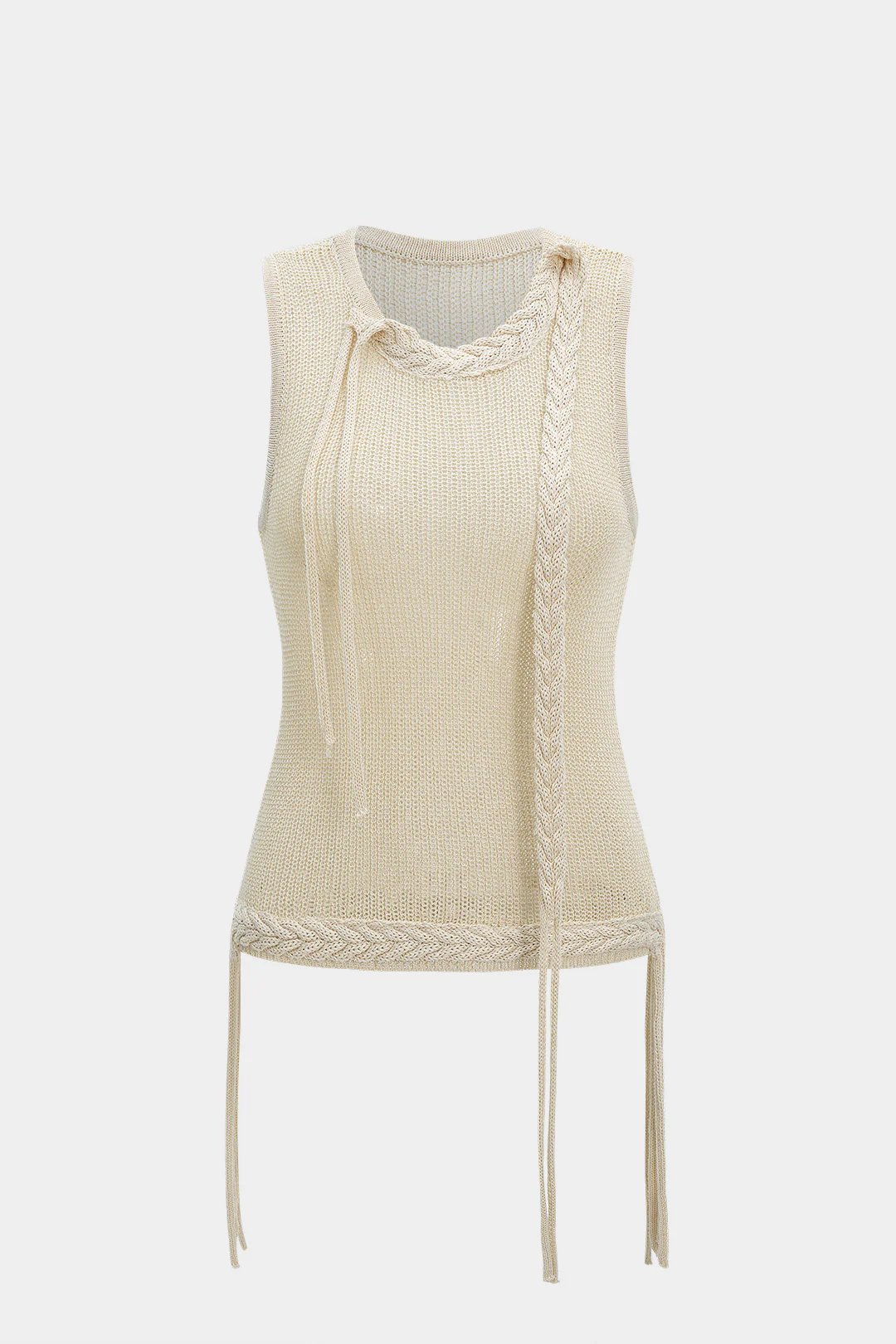 Knit Braided Tank Top