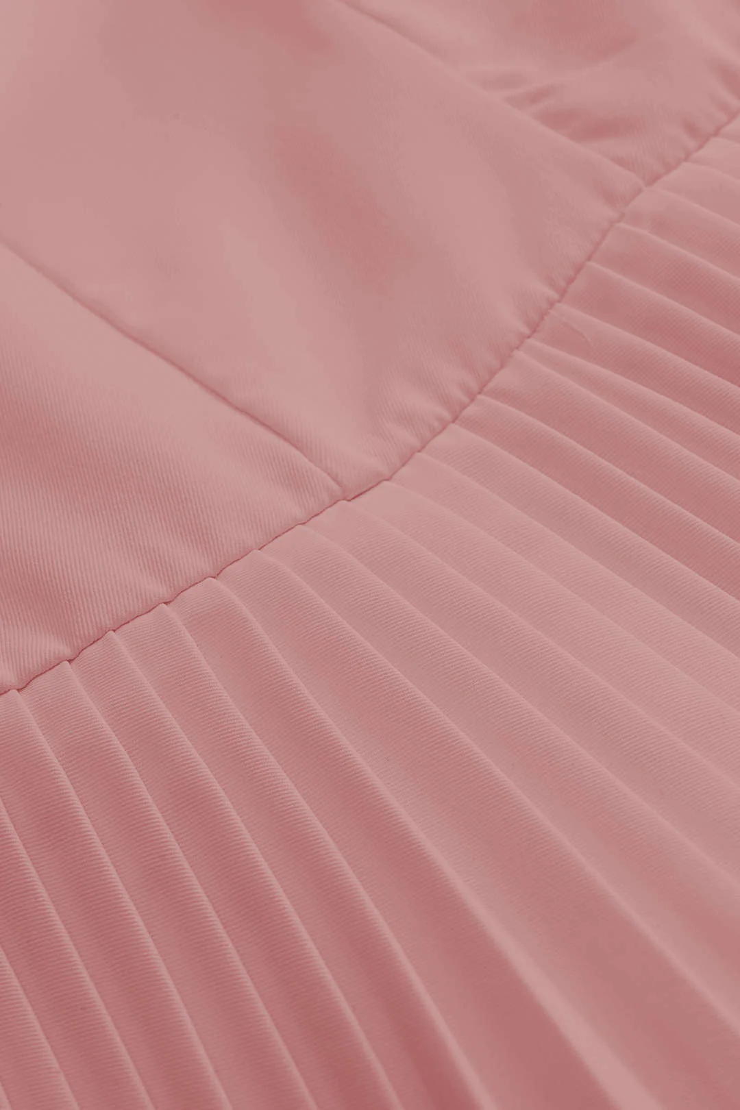 Solid Pleated Backless Mini Dress