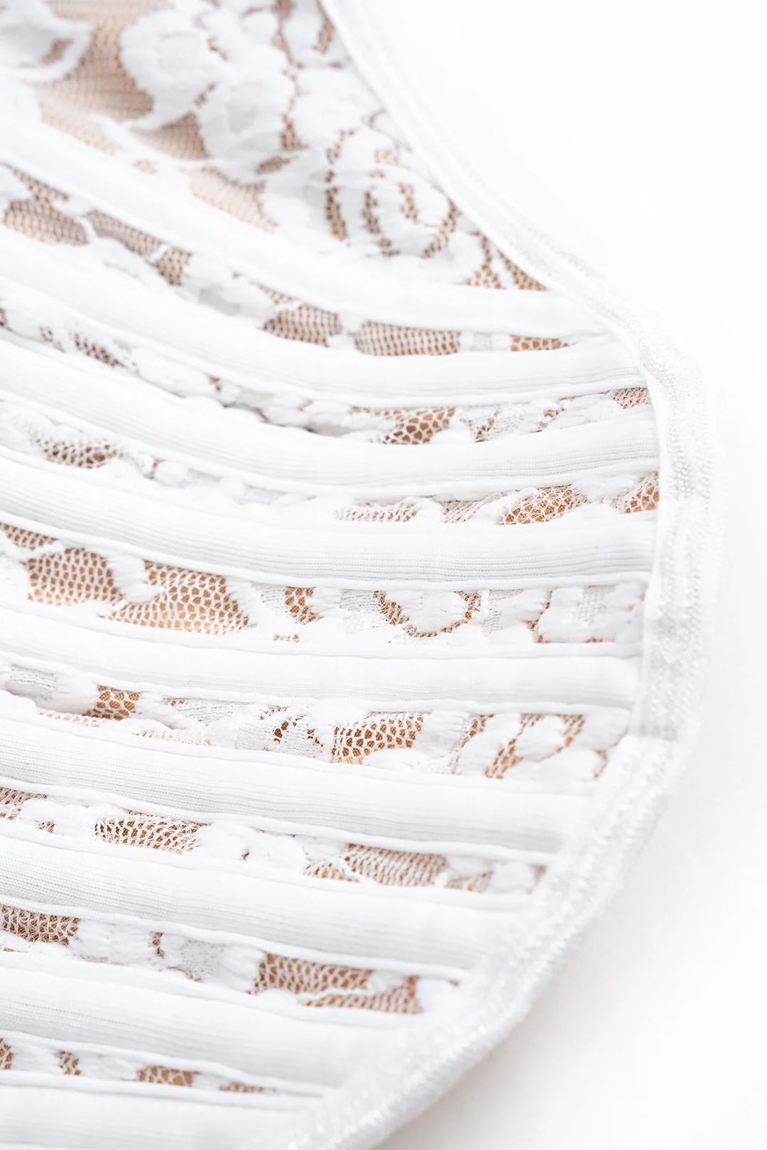 Lace Trim Hook-and-Eye Corset Waist Tube Top