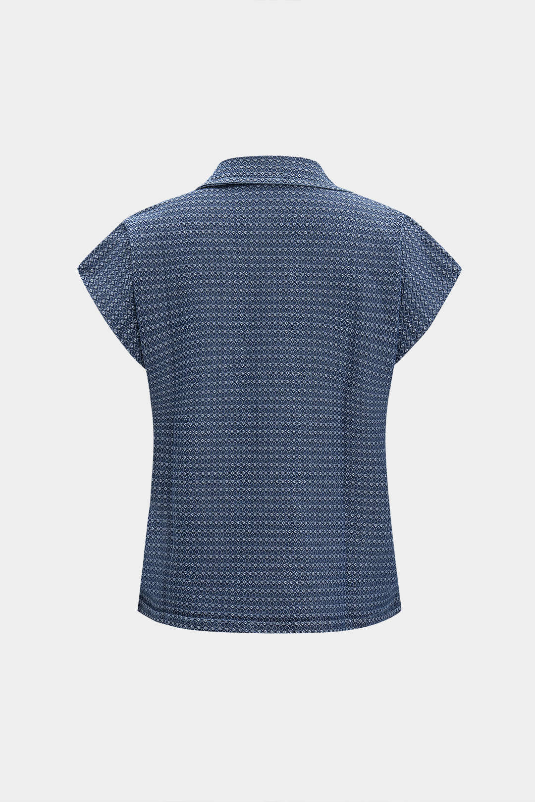 Denim Button Pocket Short-Sleeve Shirt