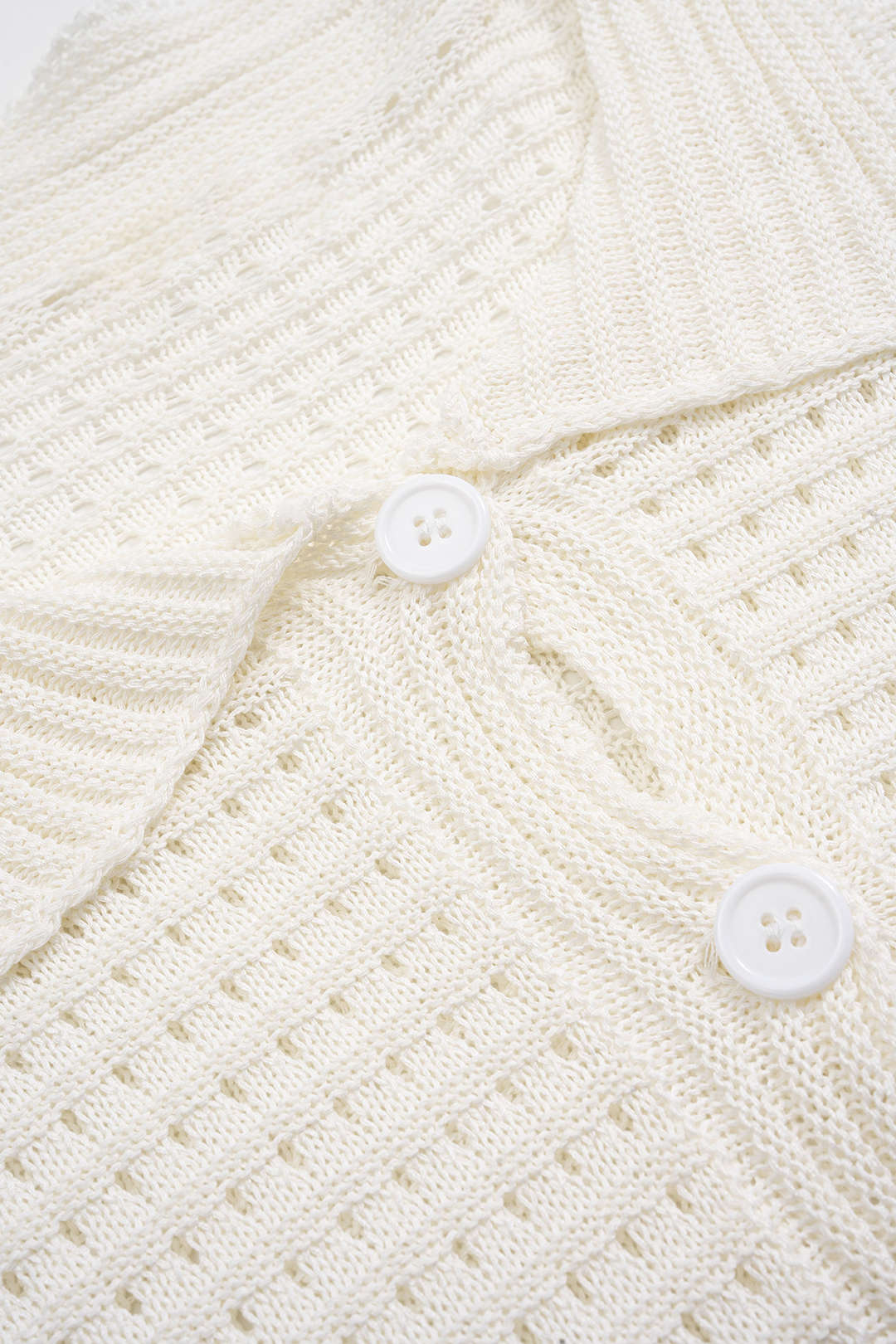 Knit Fringe Short-Sleeved Top