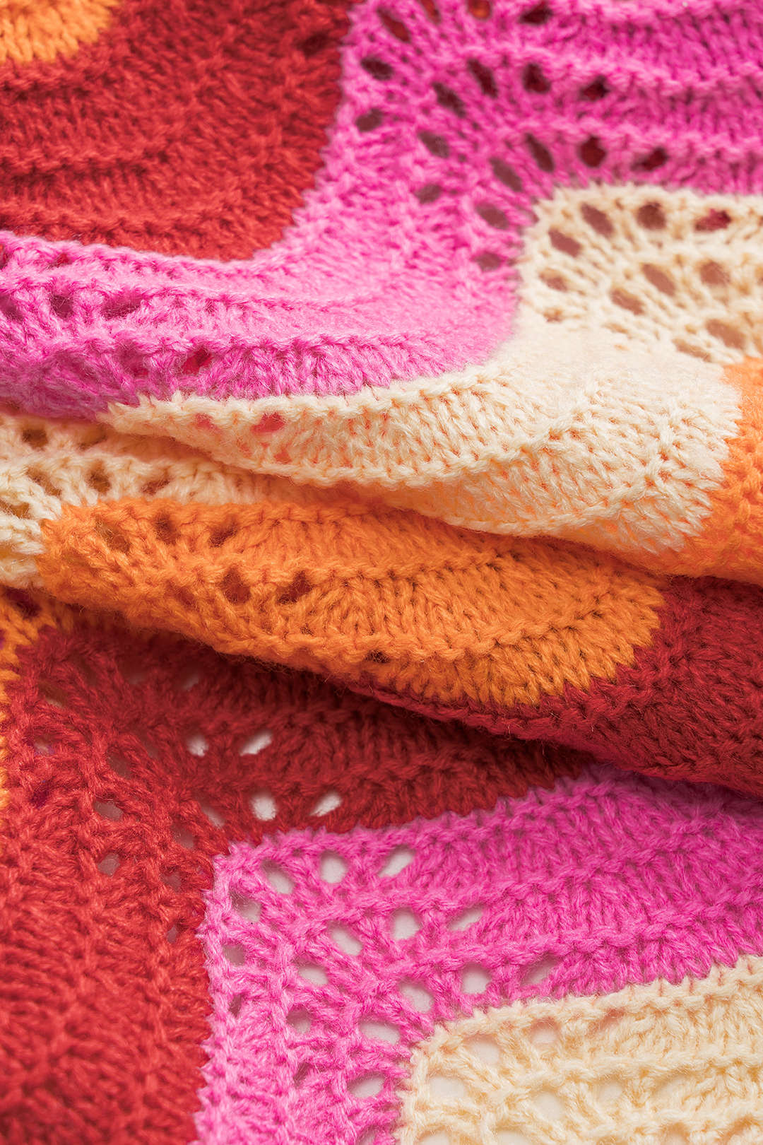 Plus Size Contrast Knit Cut Out Button Short-Sleeve Top