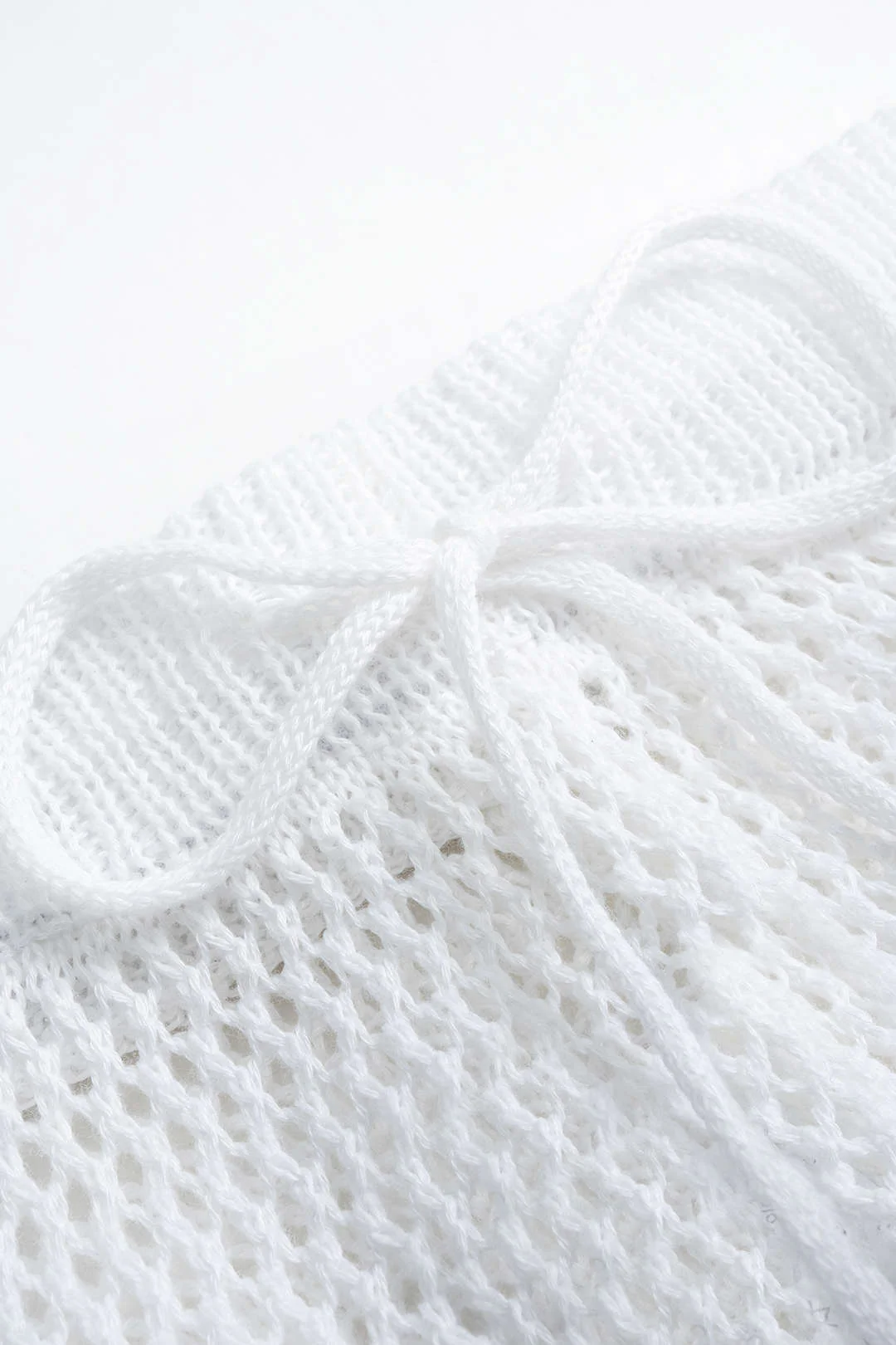 Knit Cut-Out Drawstring Trousers