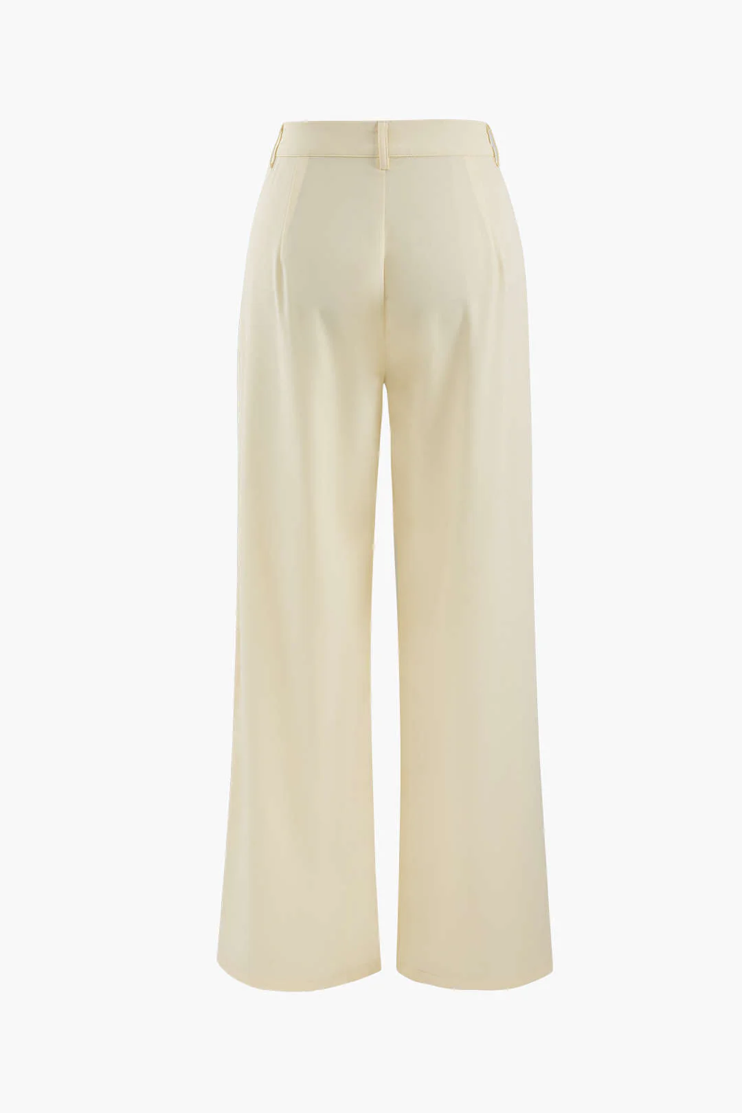 Simple Wide-Leg Suit Trousers