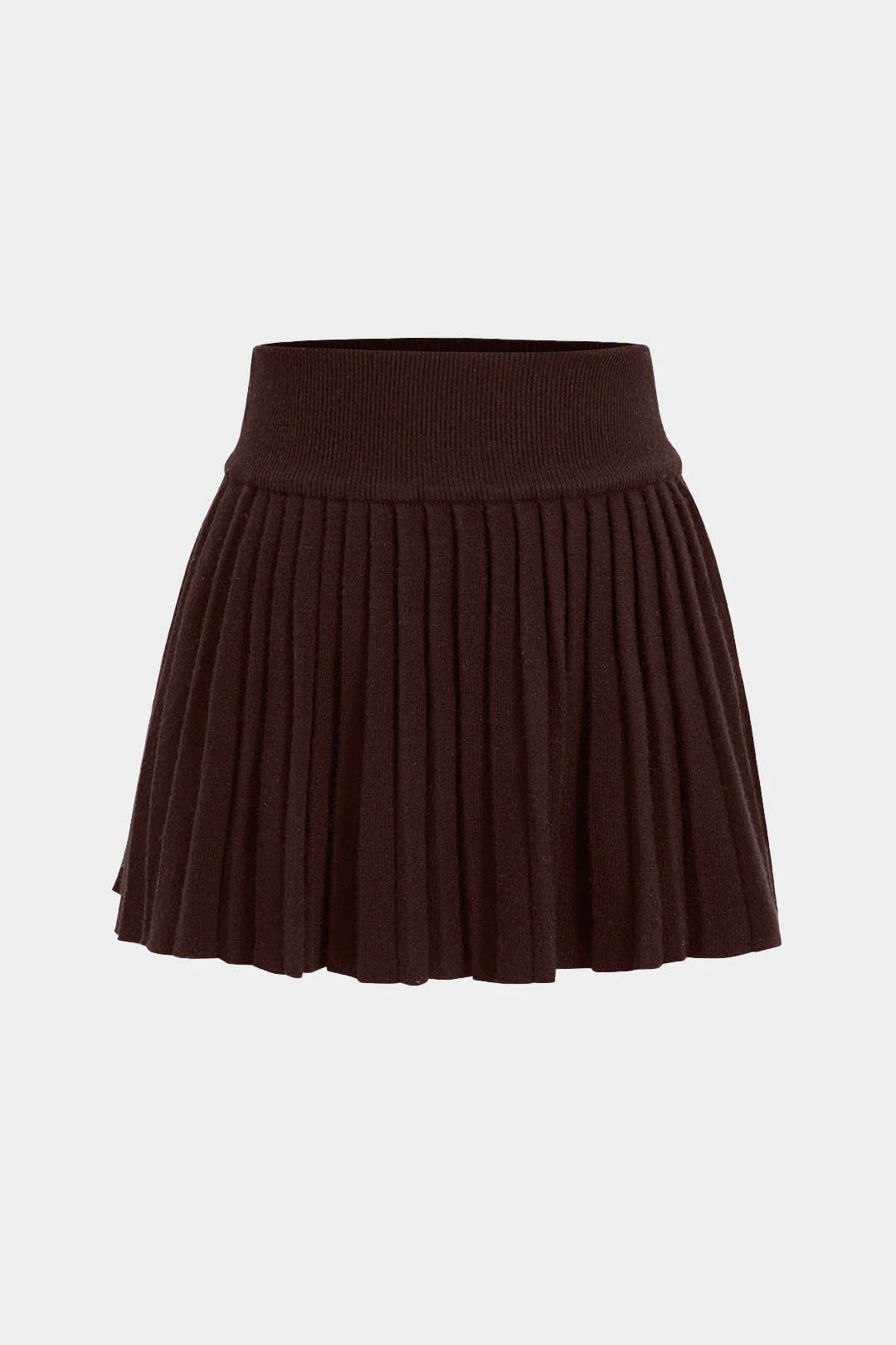Simple Knit Pleated Skirt