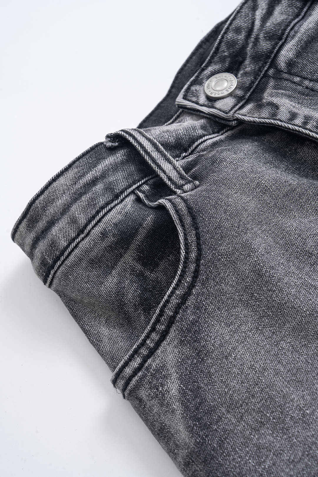 Metallic Decorated Denim Skirt