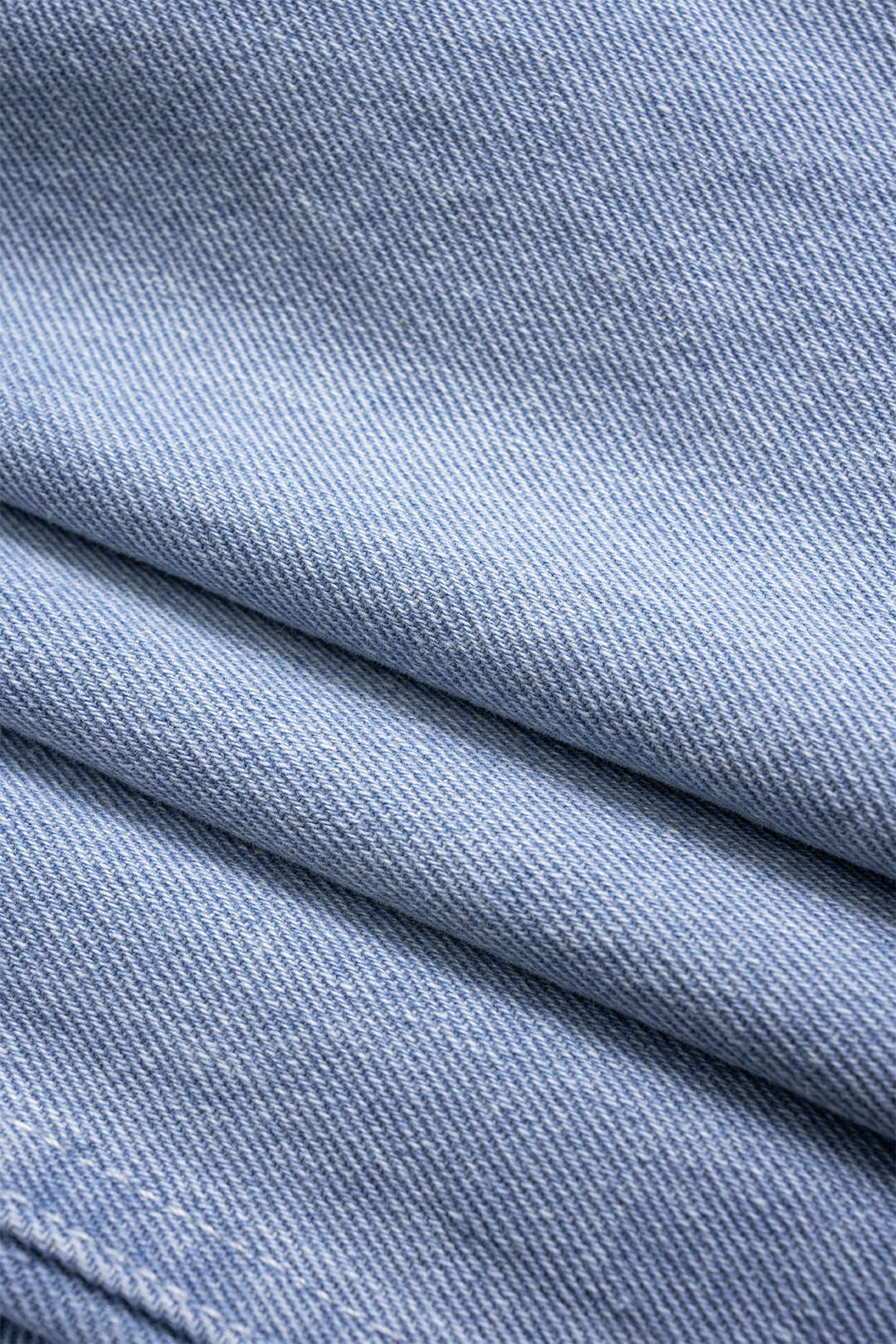 Denim Waist Cinching Ruffled Zipper Jacket