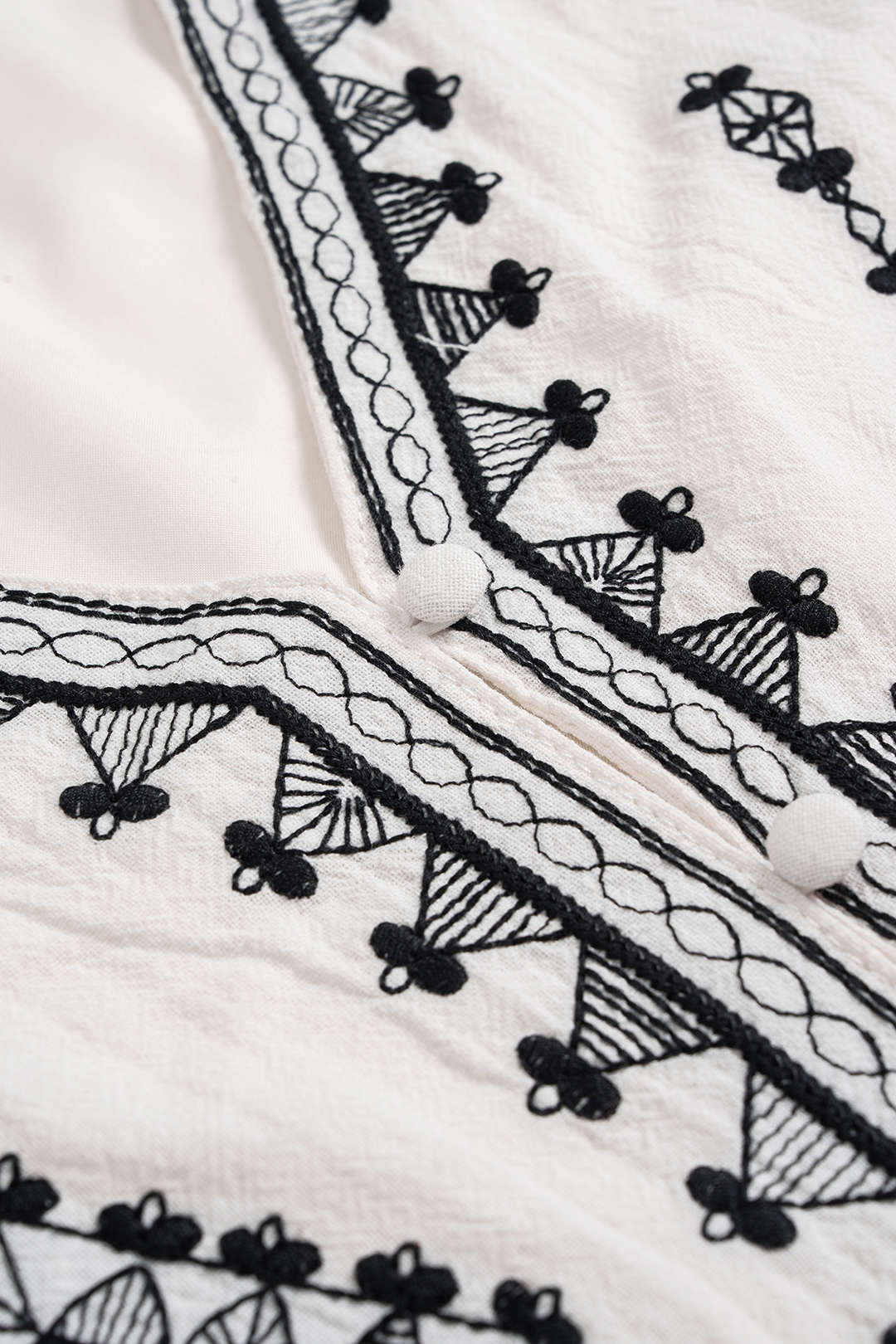 V-Neck Embroidered Tank Top