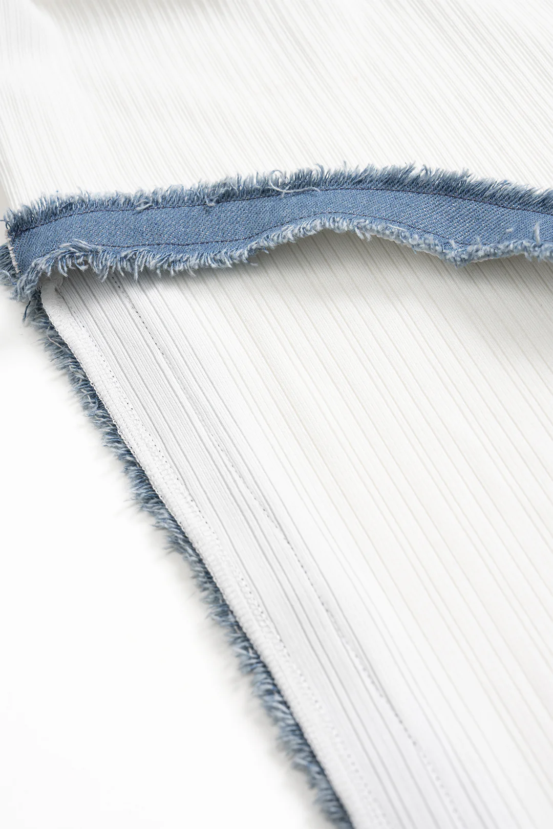 Denim Patchwork Asymmetric Slip Sleeveless Maxi Dress