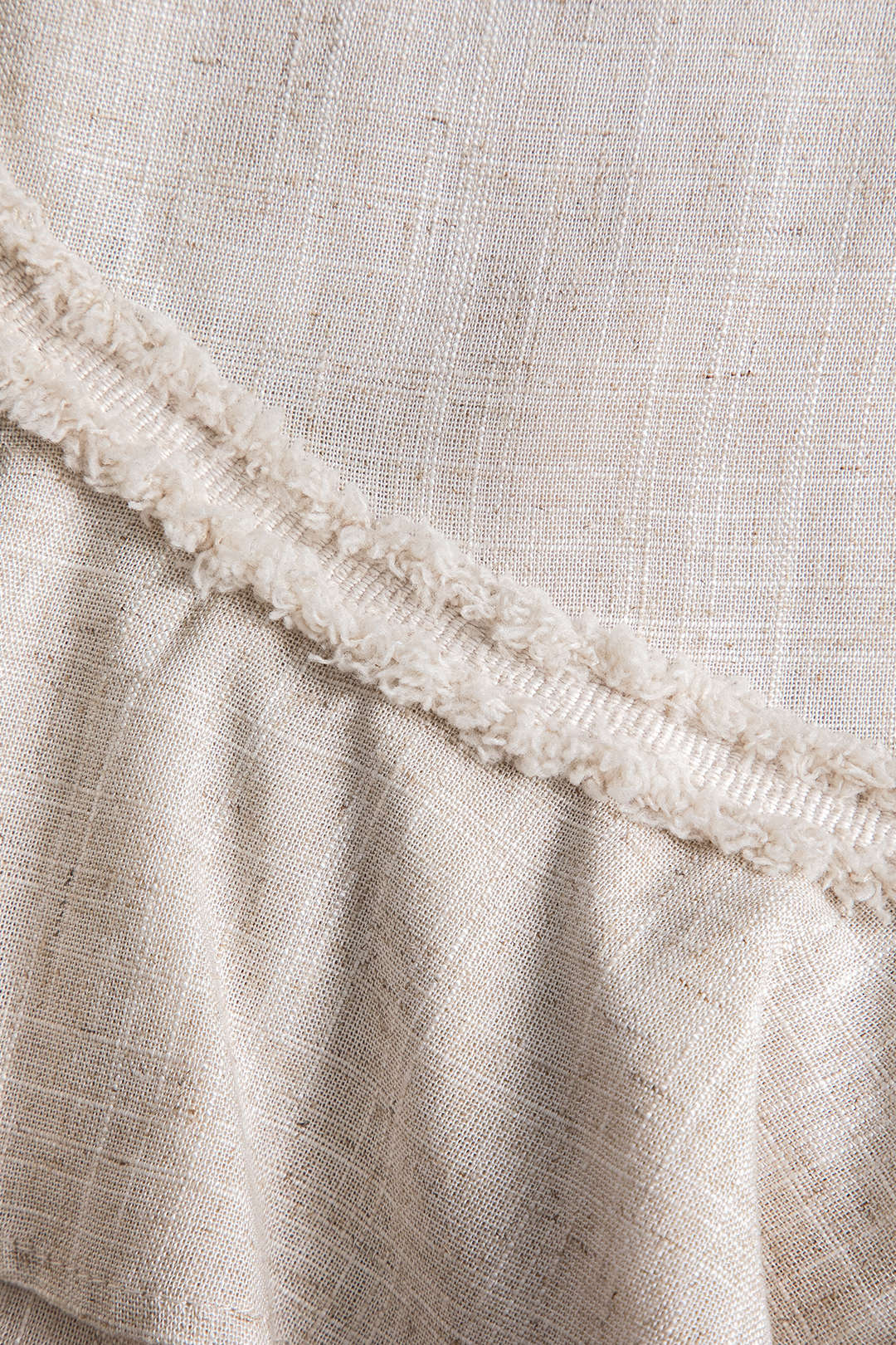 Linen Ruffled Skirt