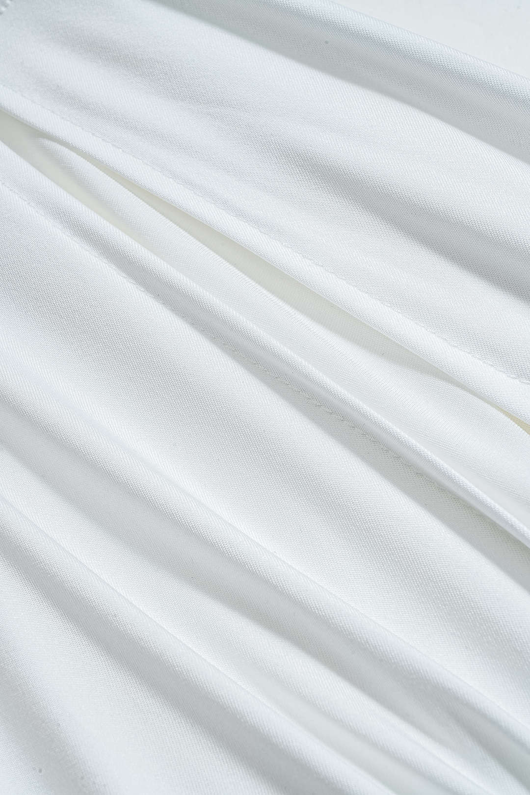 Ruched Single-Shoulder Long Sleeve Mid-Length Dress