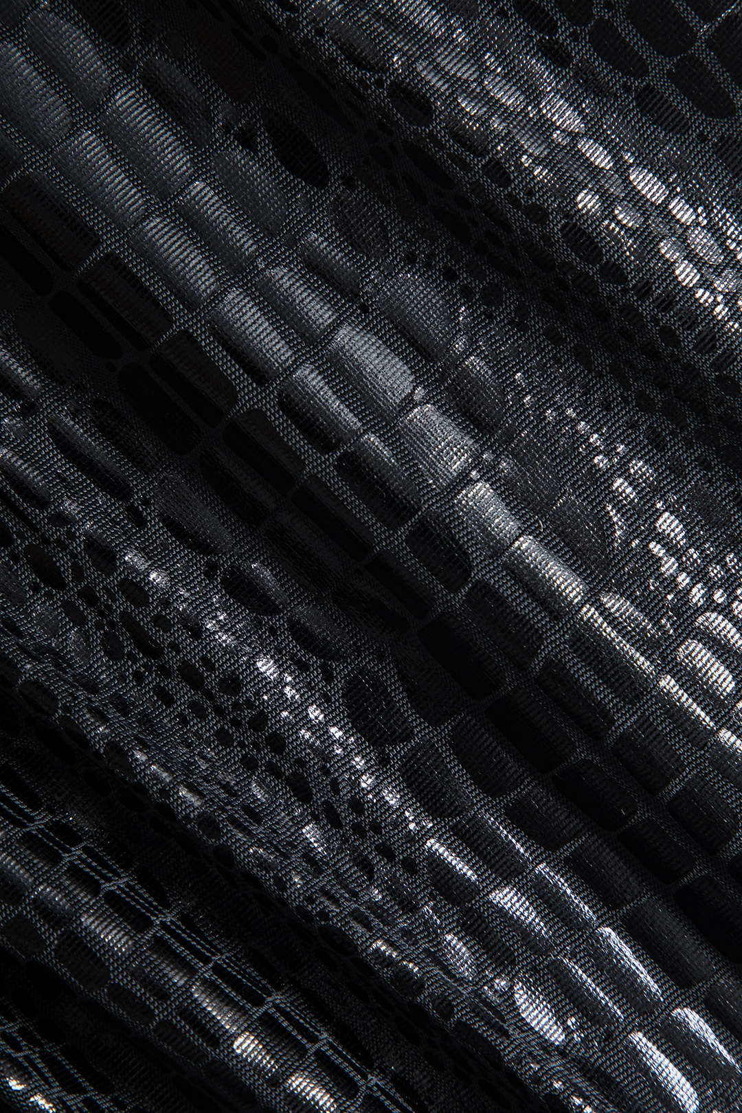 Faux Leather Patchwork Long Sleeve Maxi Dress