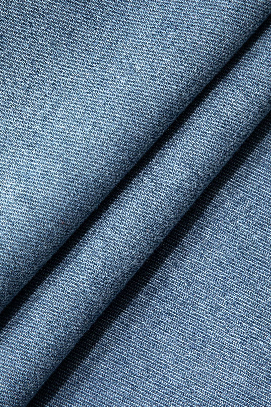 Split Wrap Denim Mid-length Skirt