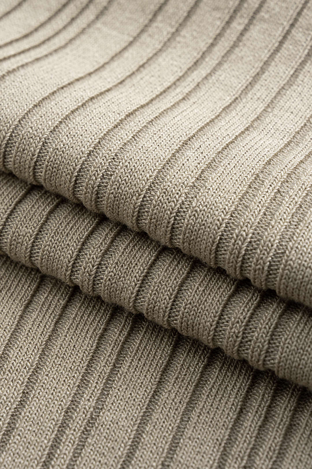 Knit Ribbed Belted High Slit Sleeveless Dress