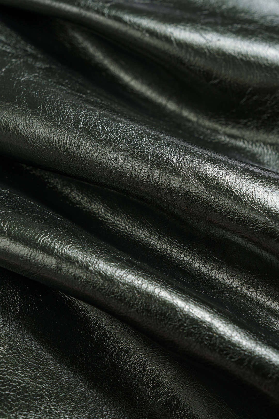 Faux Leather Metallic Chain Ruched Camisole Top