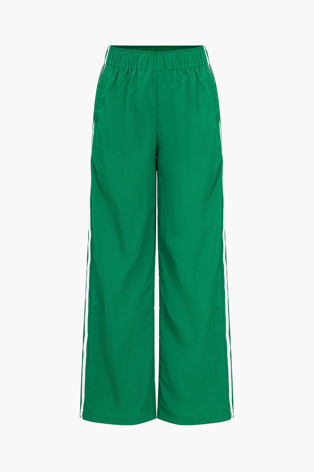 Contrasting Side Stripe Pocket Elastic Waist Trousers