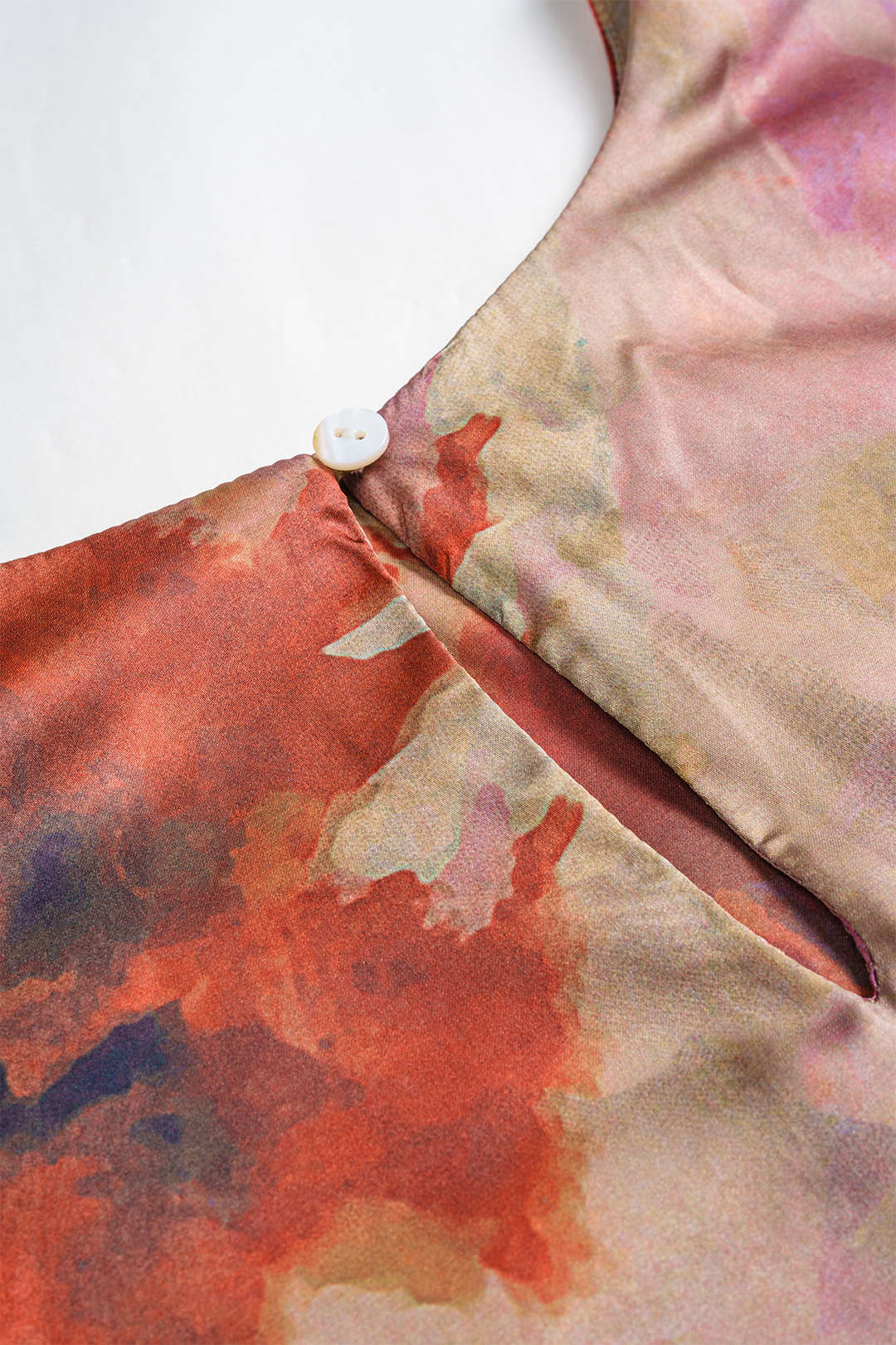 Plus Size Ombre Print Ruched Short Sleeve Midi Dress