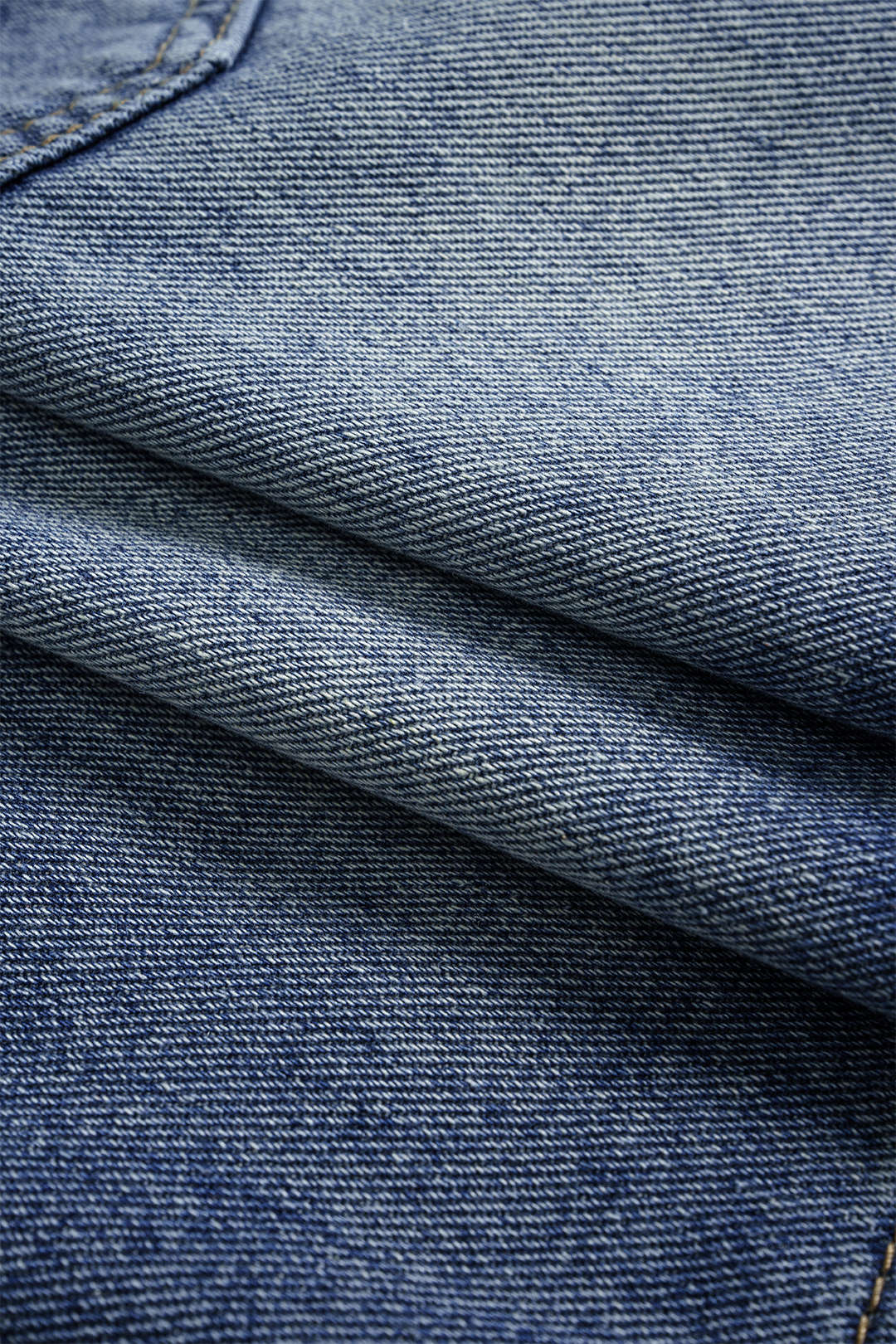 Denim Button-up High-waisted Skirt