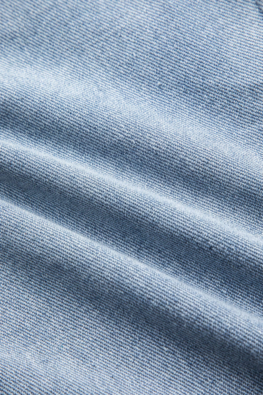 Denim Hollow-Out Button-Pocket Wide-Leg Jeans