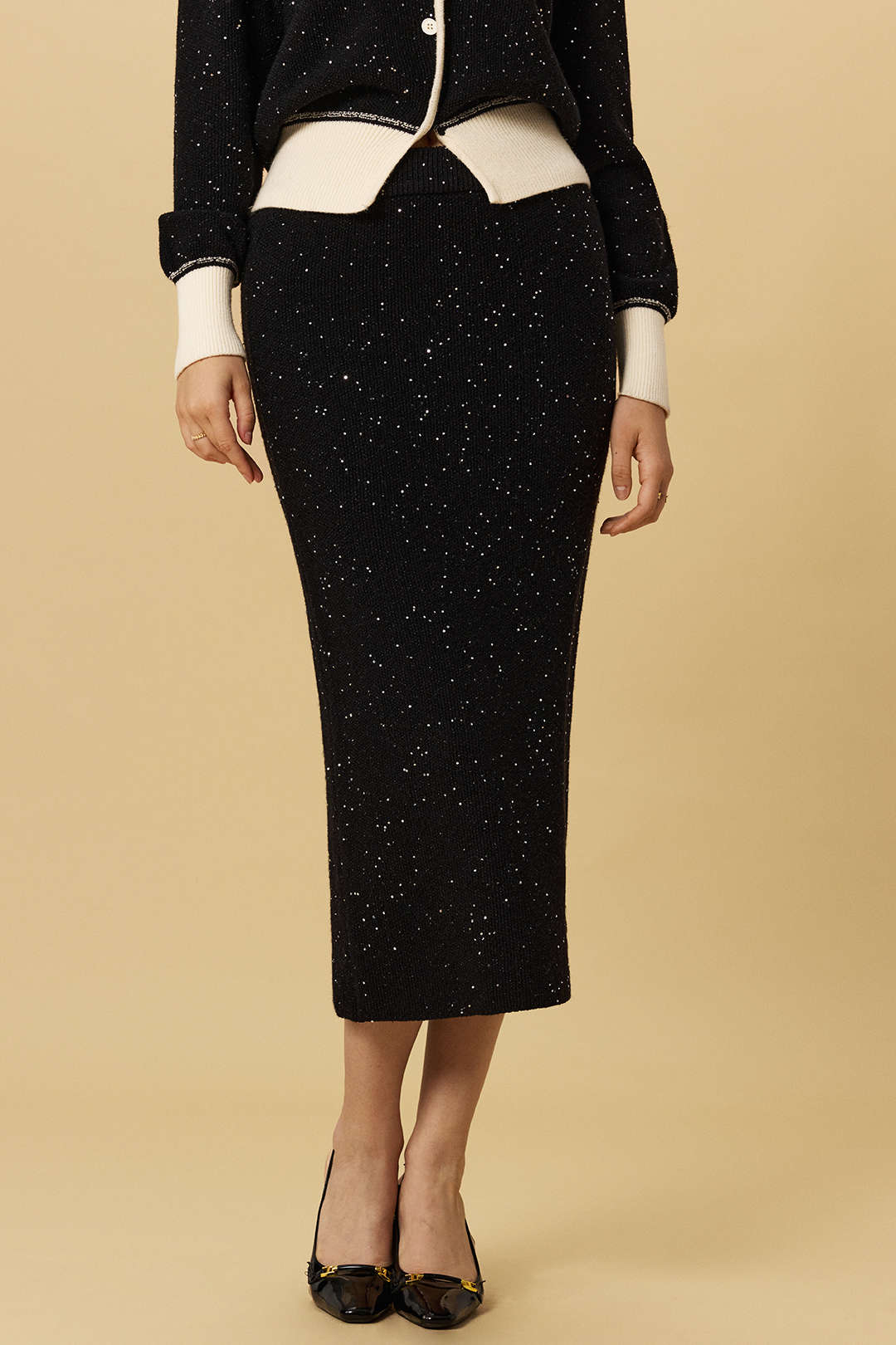 Knit Mid-length Skirt