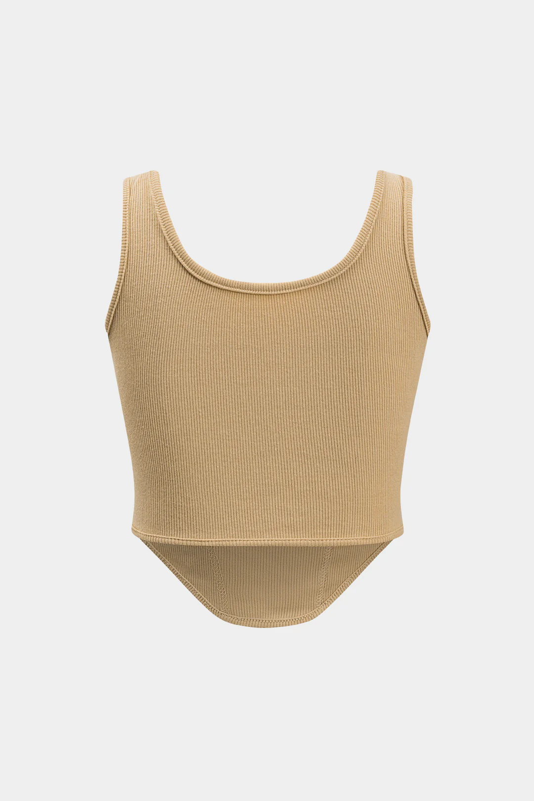 Basic Ribbed Solid Tank Top