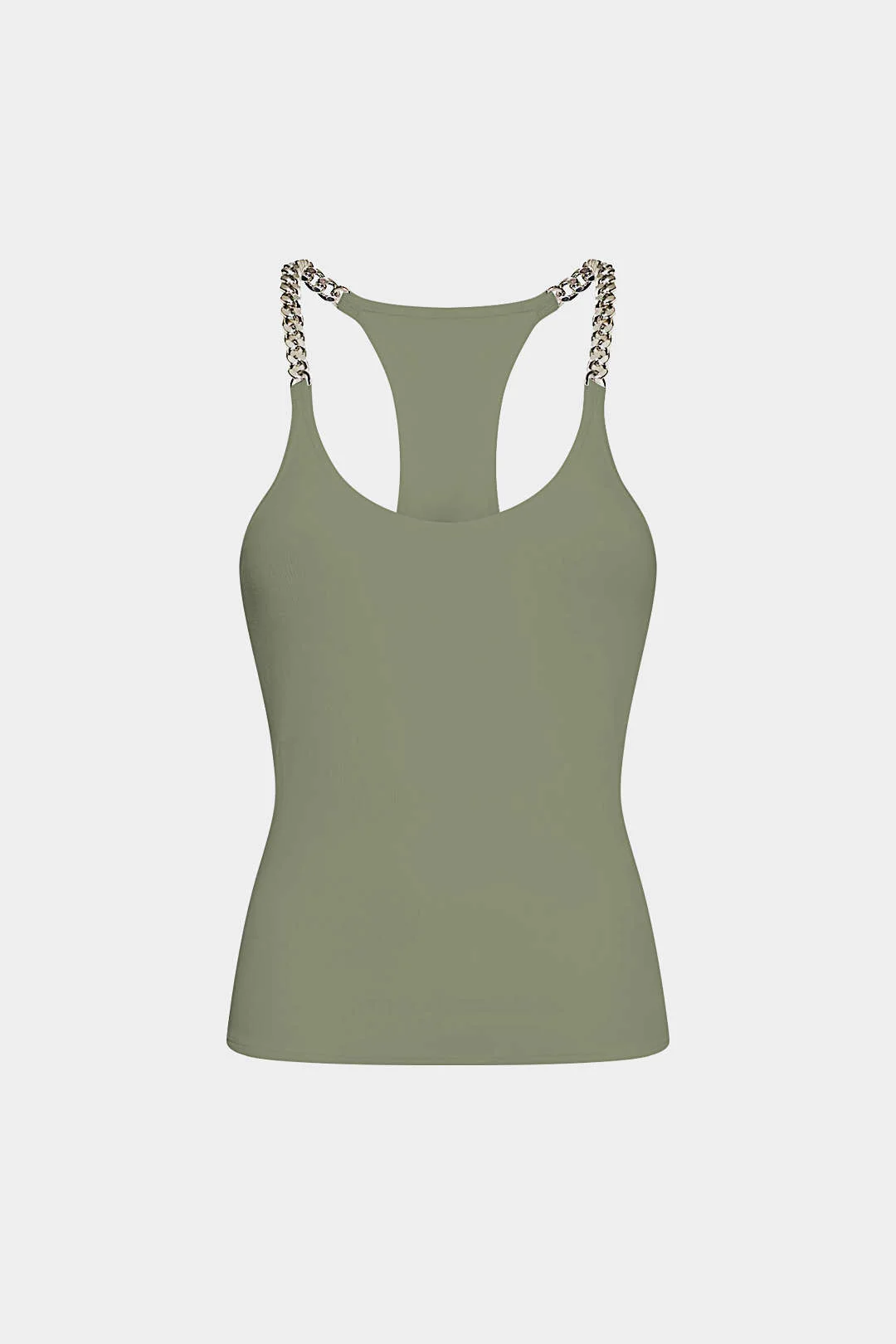 Chain Decor Sleeveless Tank Top