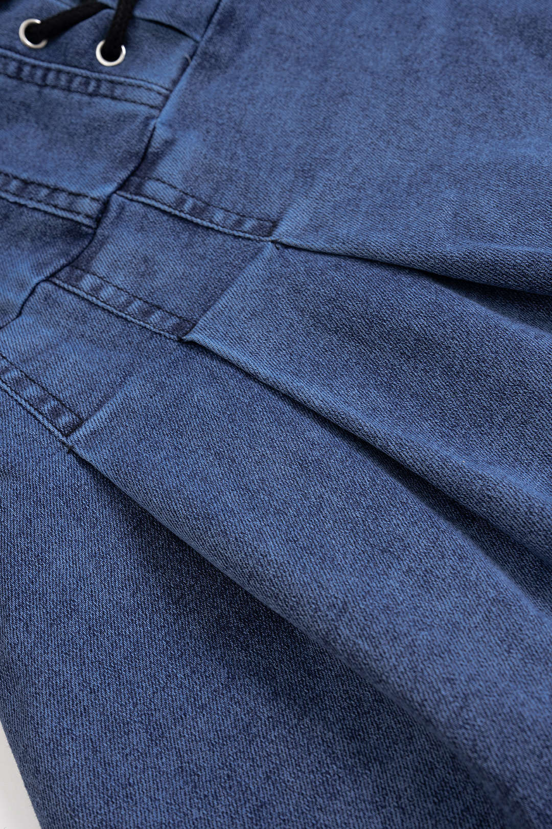 Denim Tie-Front Bustier Zipper Sleeveless Dress