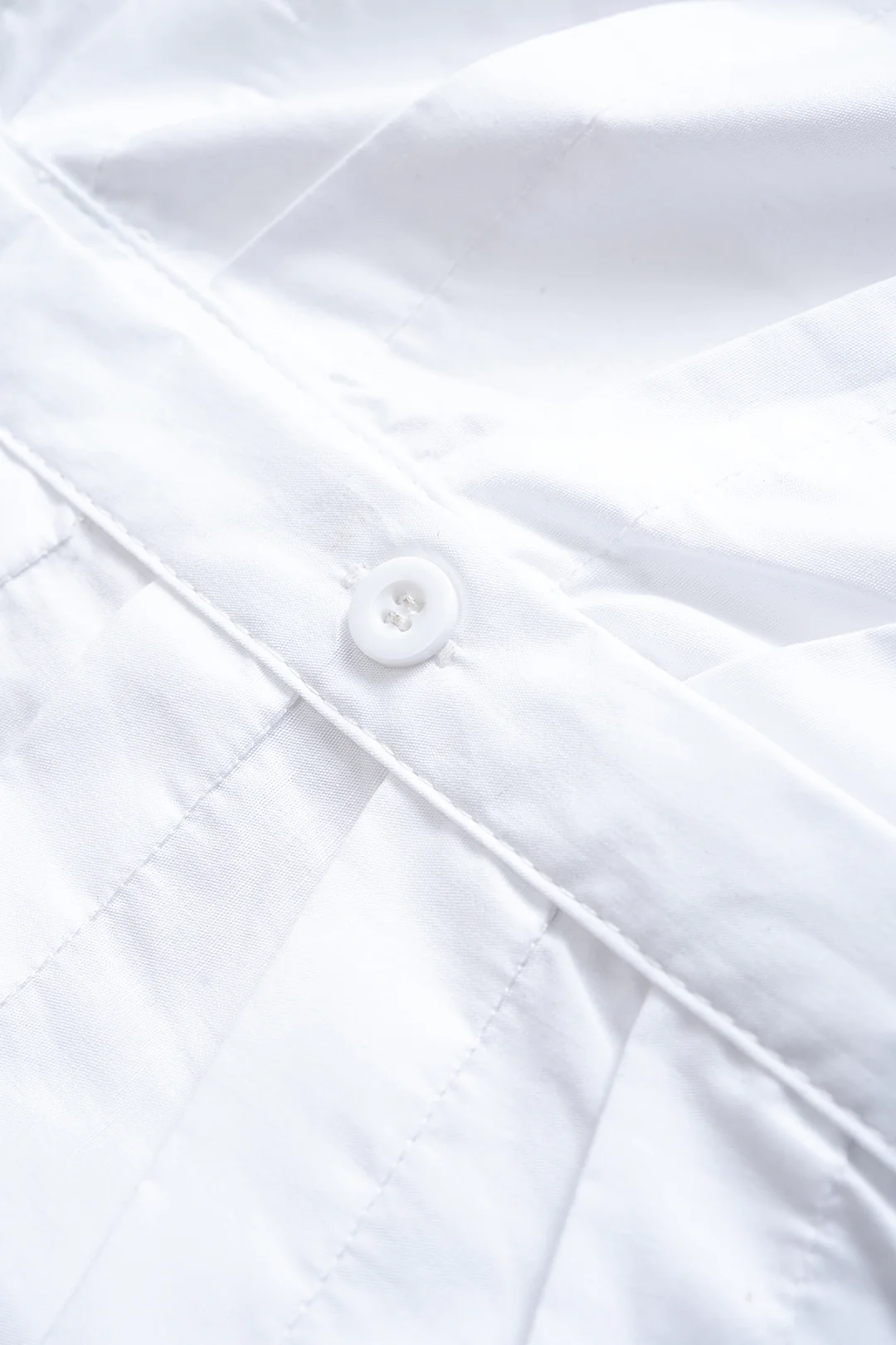 Button-Pleated Tie-Back Sleeveless Mid-Length Dress