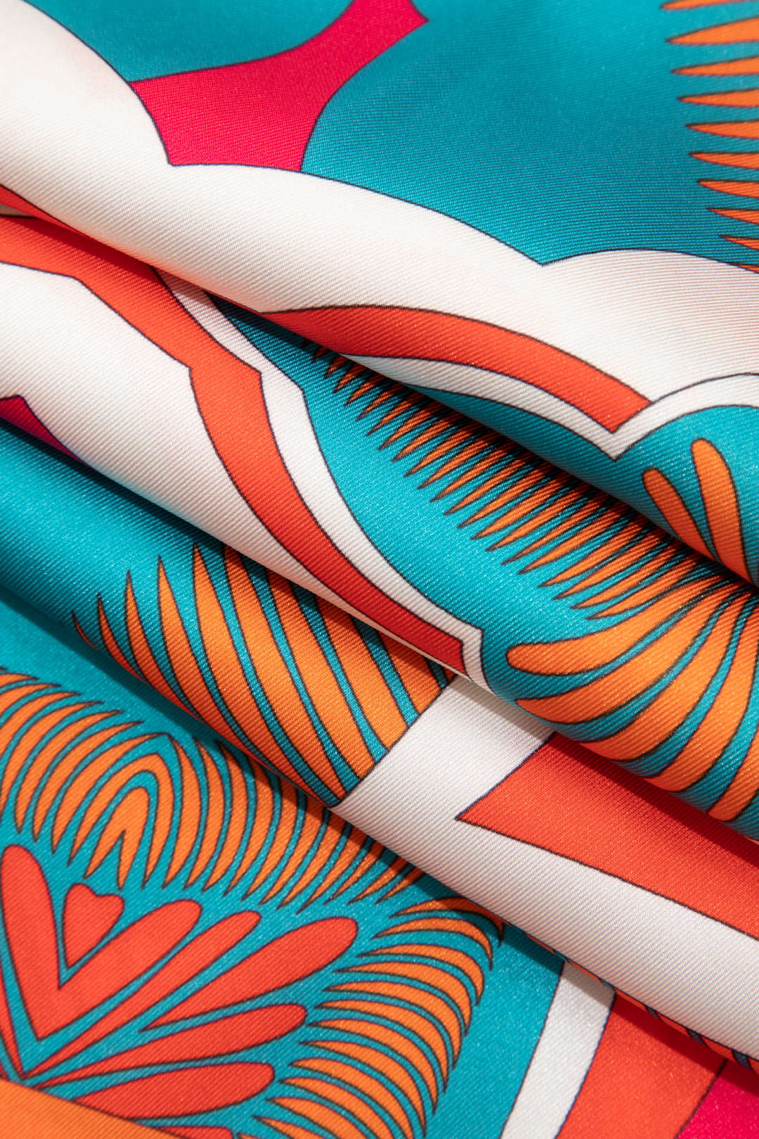 Printed High-Waisted Wide-Leg Trousers