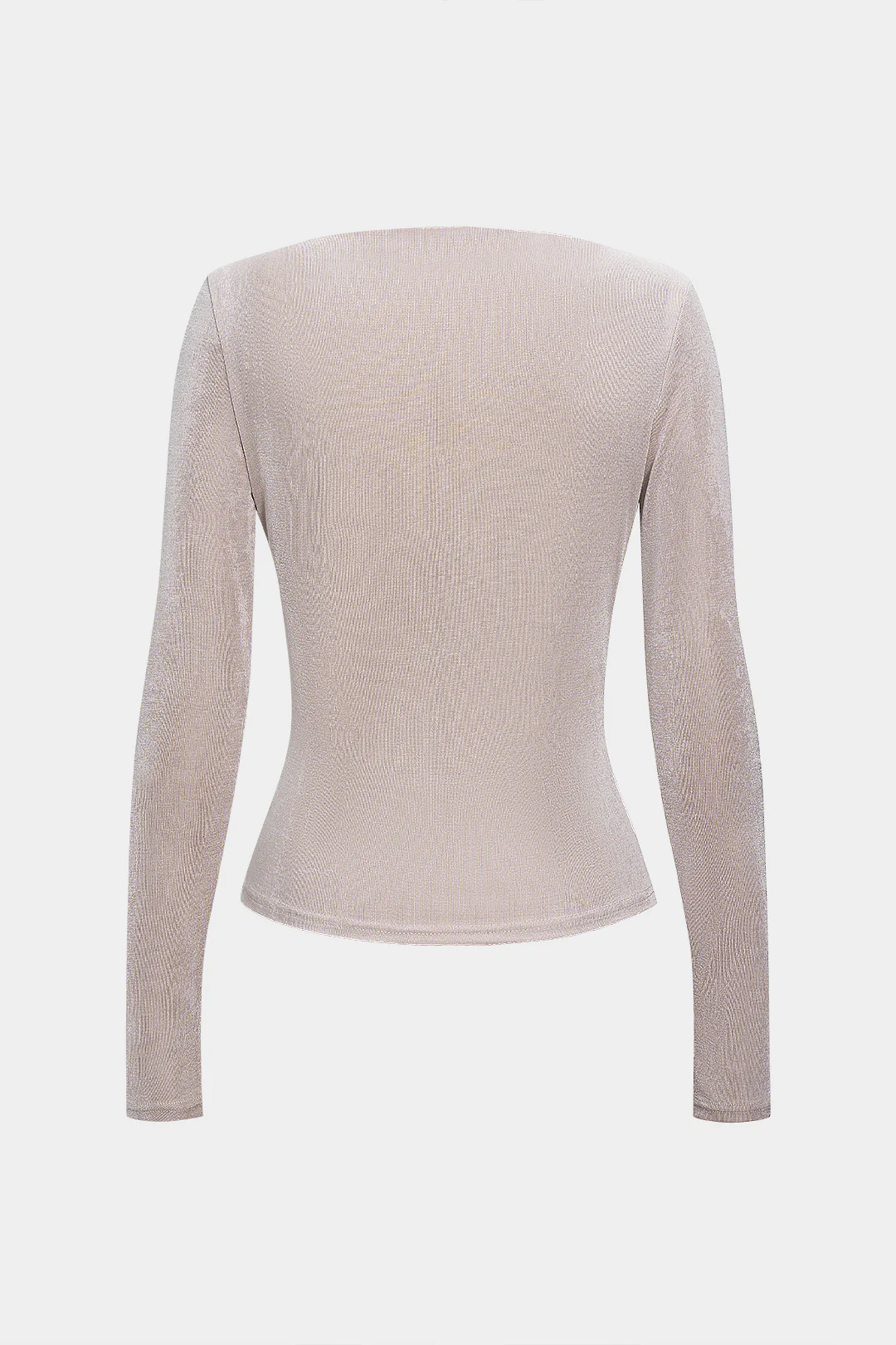 Ruched Long-Sleeve Top