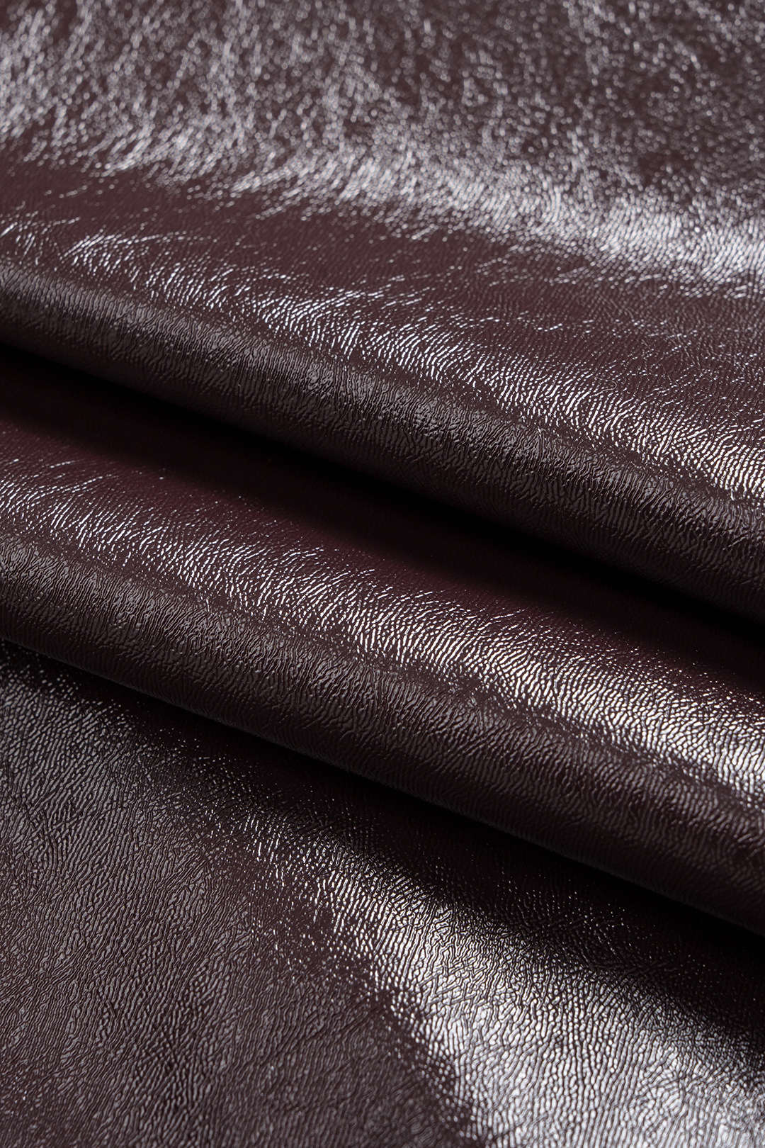 Faux Leather Round Neck Patchwork Short Sleeve T-Shirt