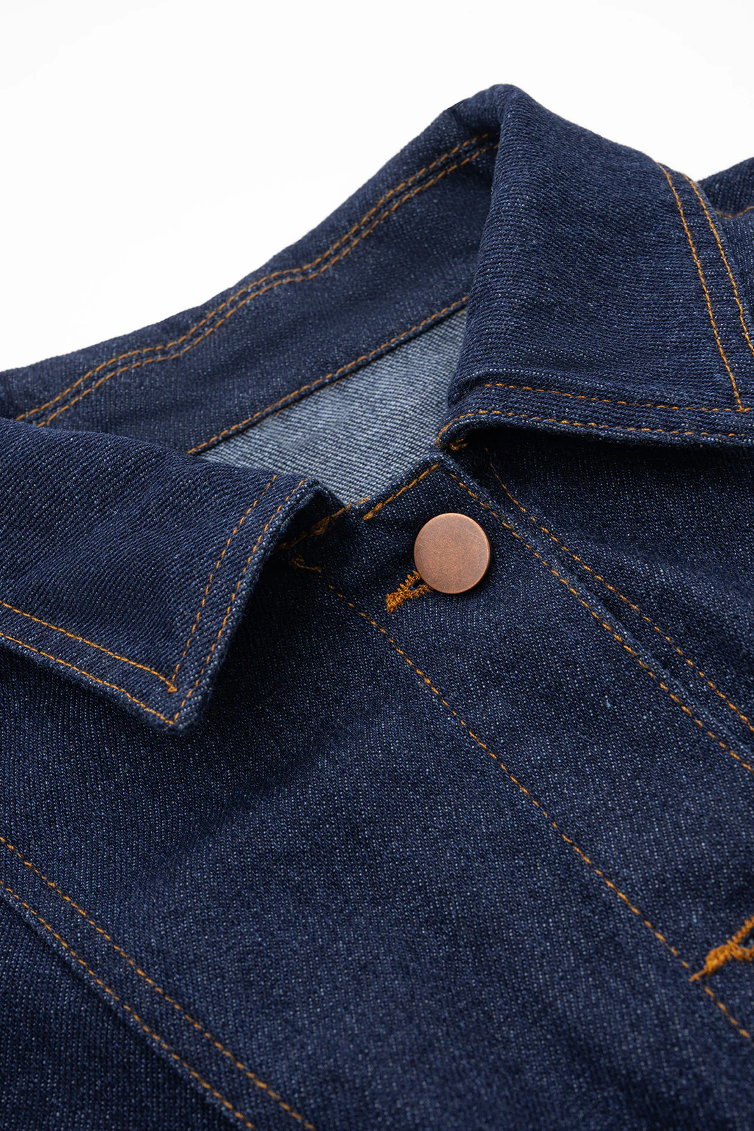 Denim Button Crop Top