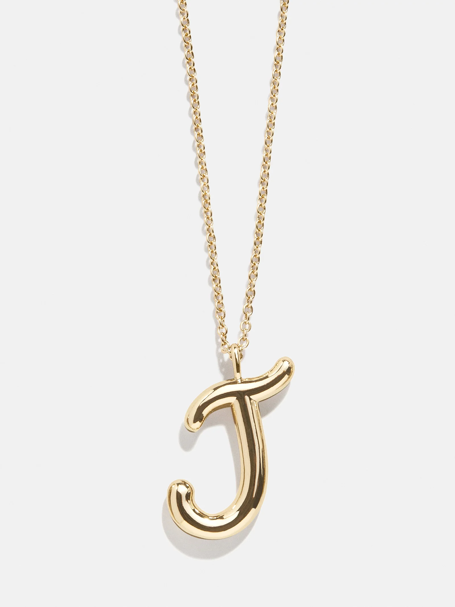 Bubble Script Initial Necklace - Bubble Script