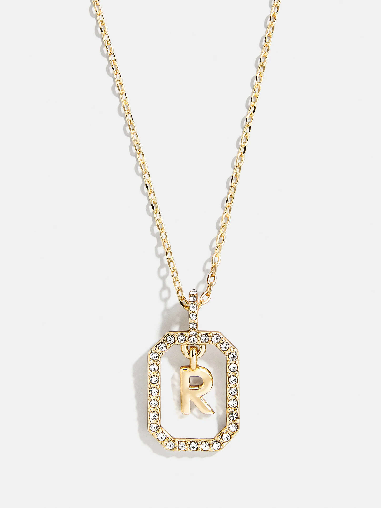 Alicia Initial Necklace - Gold/Pavé