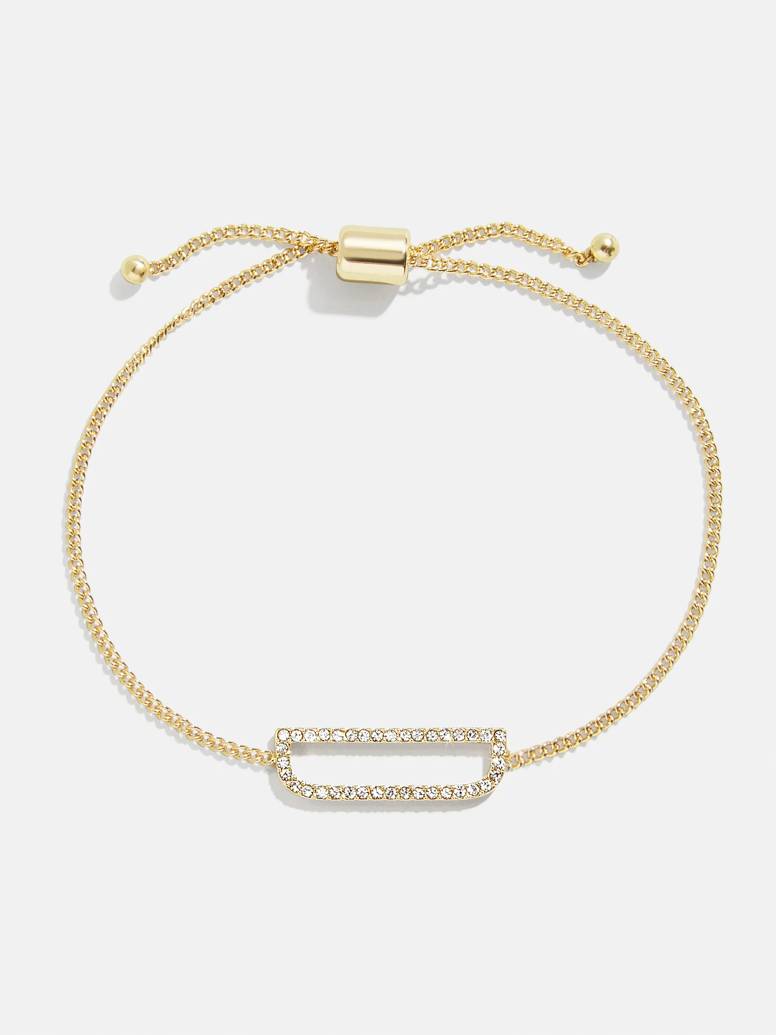 East West Initial Bracelet - Gold/Pavé