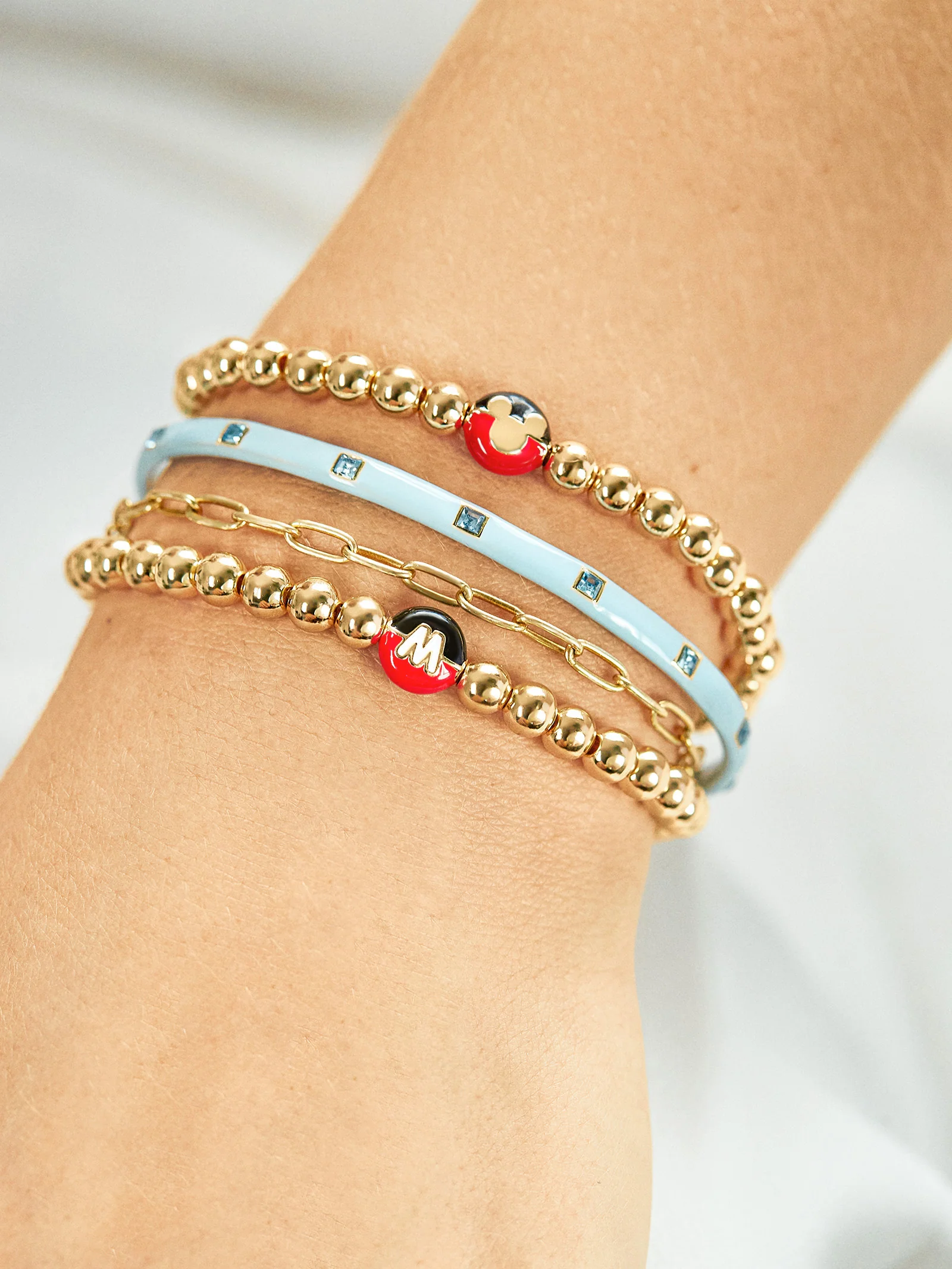 Mickey Initial Pisa Bracelet